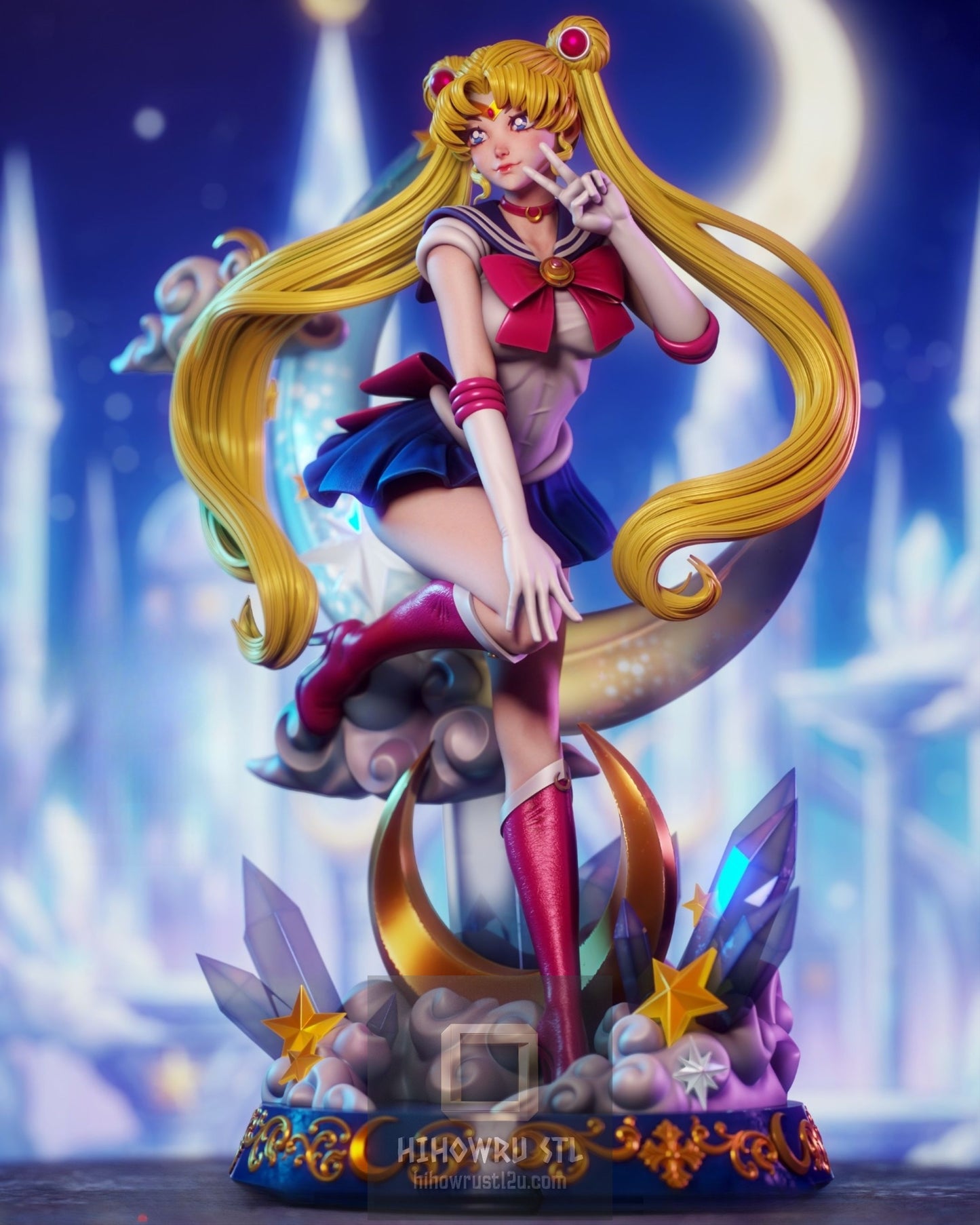5163 Sailor Moon - Usagi Tsukino - STL 3D Print Files