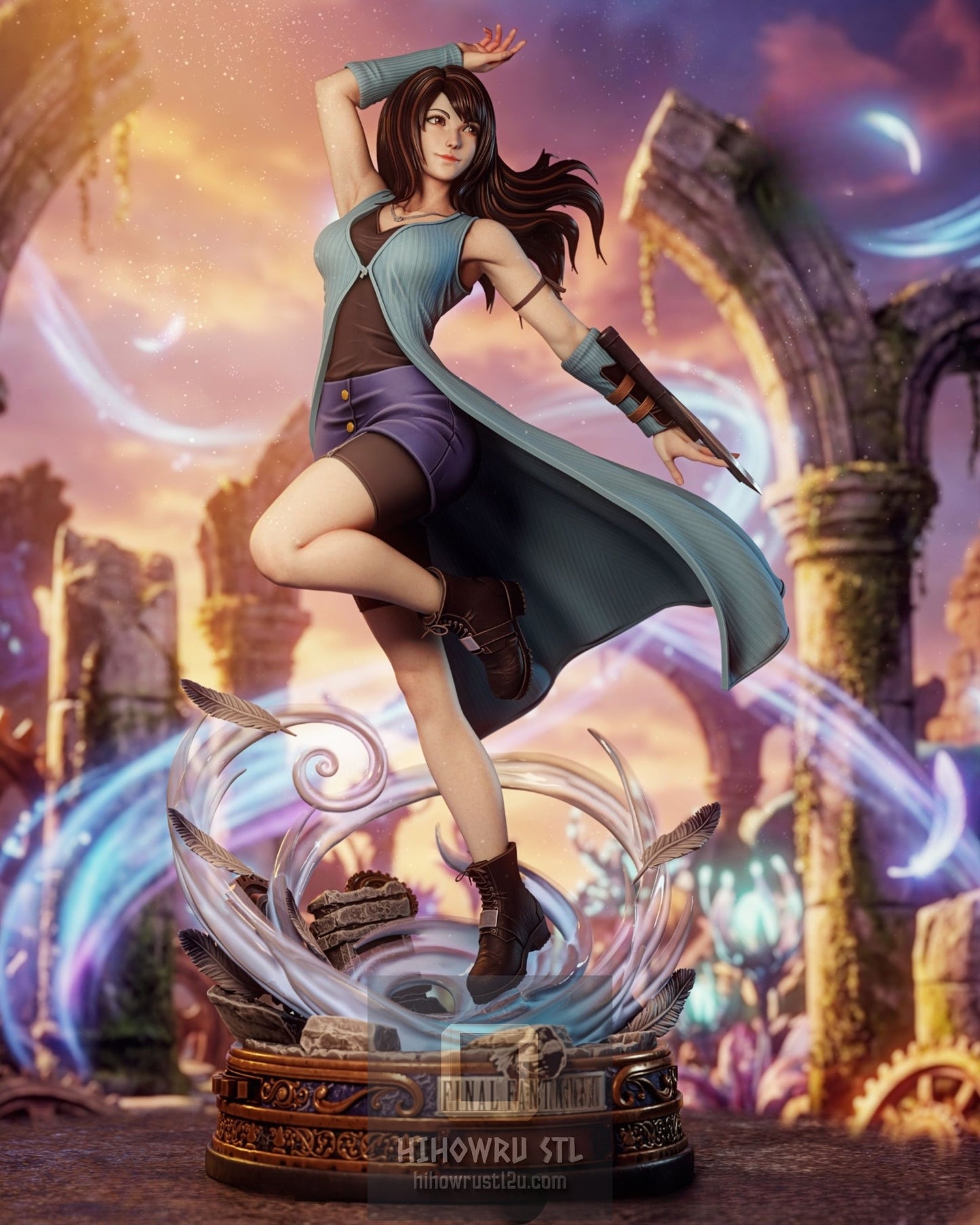 5268 Rinoa Heartilly - Final Fantasy - STL 3D Print Files