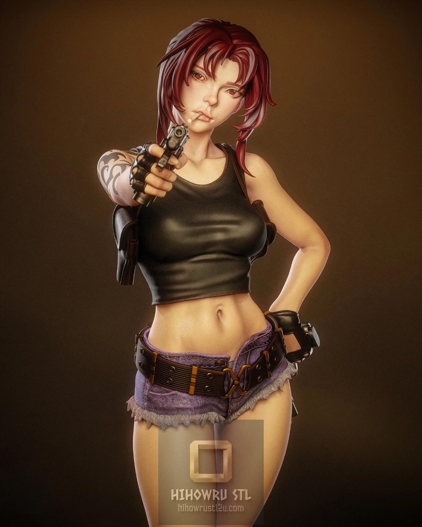5483 Revy NSFW - Black Lagoon - STL 3D Print Files