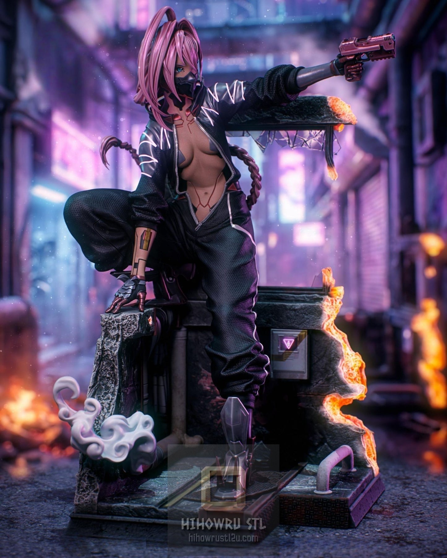 5501 Talia Yang - Cyberpunk - STL 3D Print Files