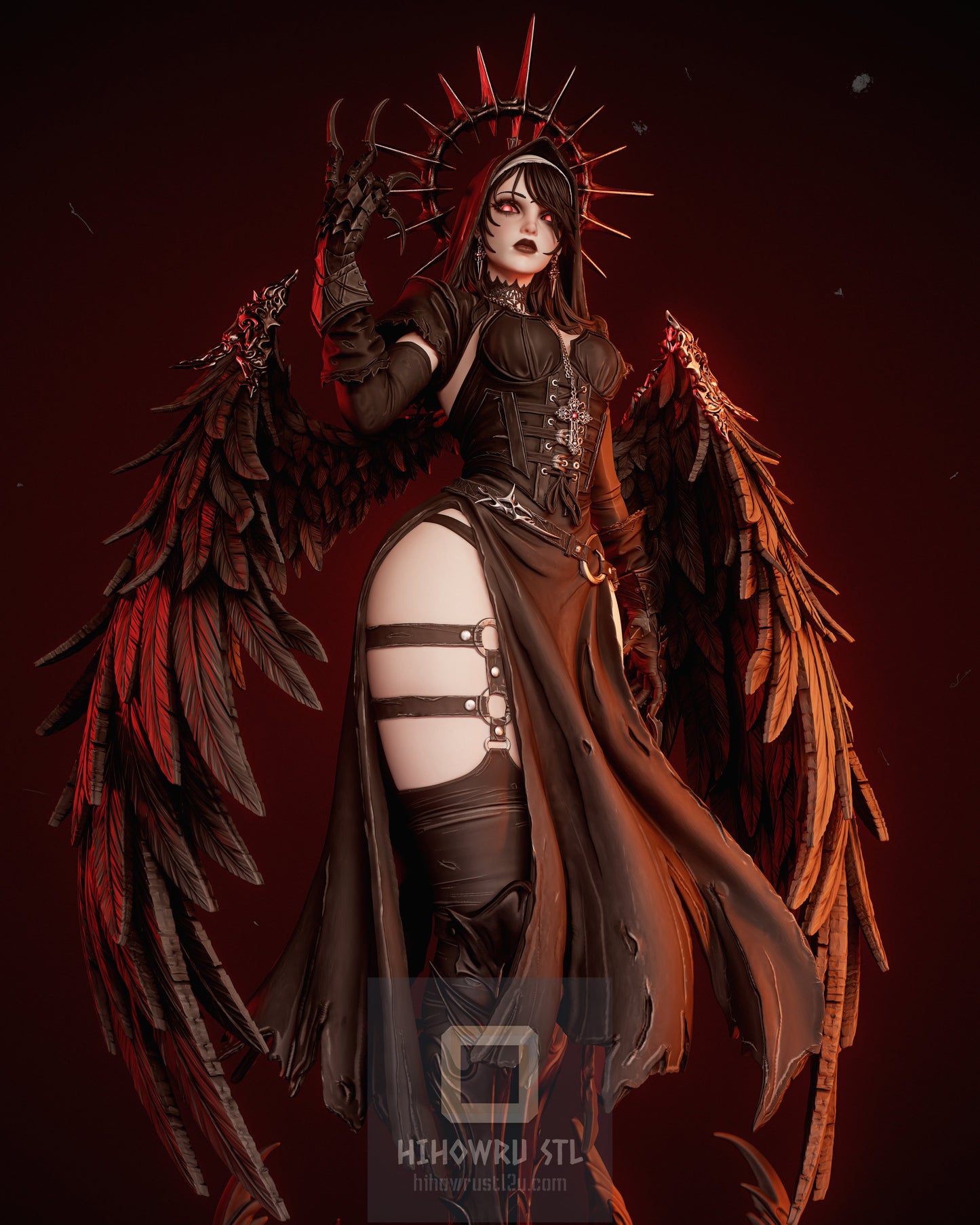 4625 Corrupted Nun - STL 3D Print Files