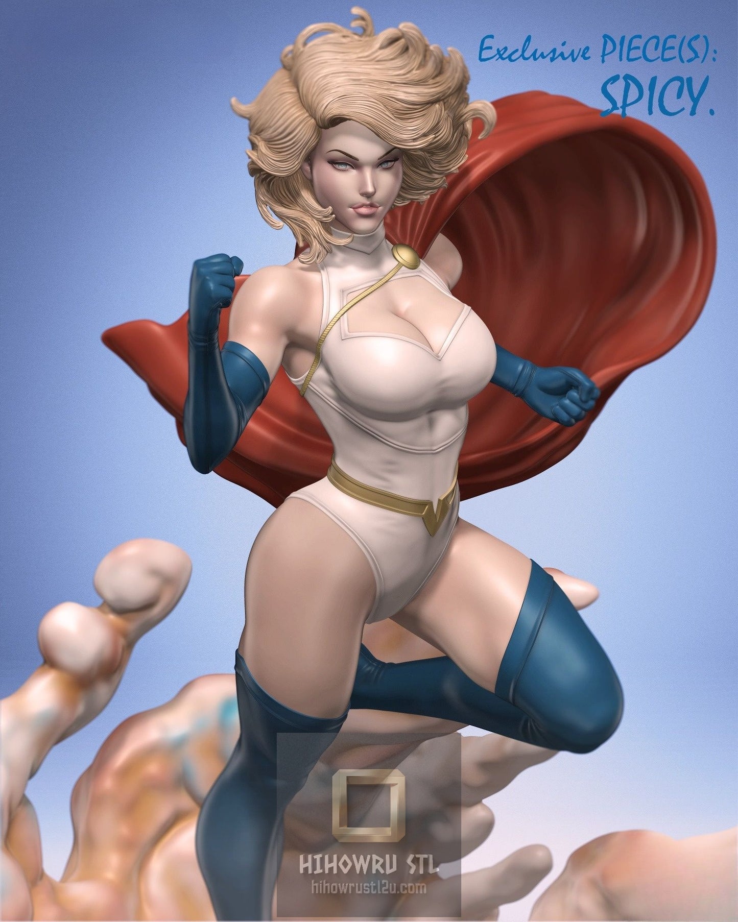 5221 Power Girl NSFW - DC Comics - STL 3D Print Files