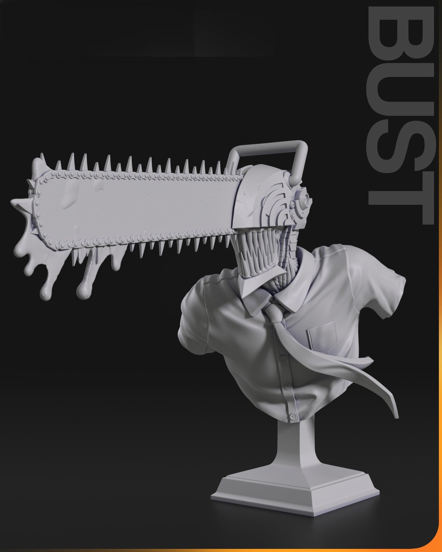 2617 Makima and Denji Diorama - Chainsaw Man - STL 3D Print Files