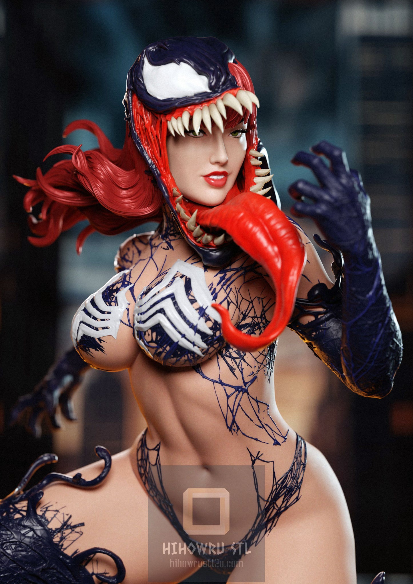 4437 Venomized Mary Jane NSFW - Marvel Comics - STL 3D Print Files