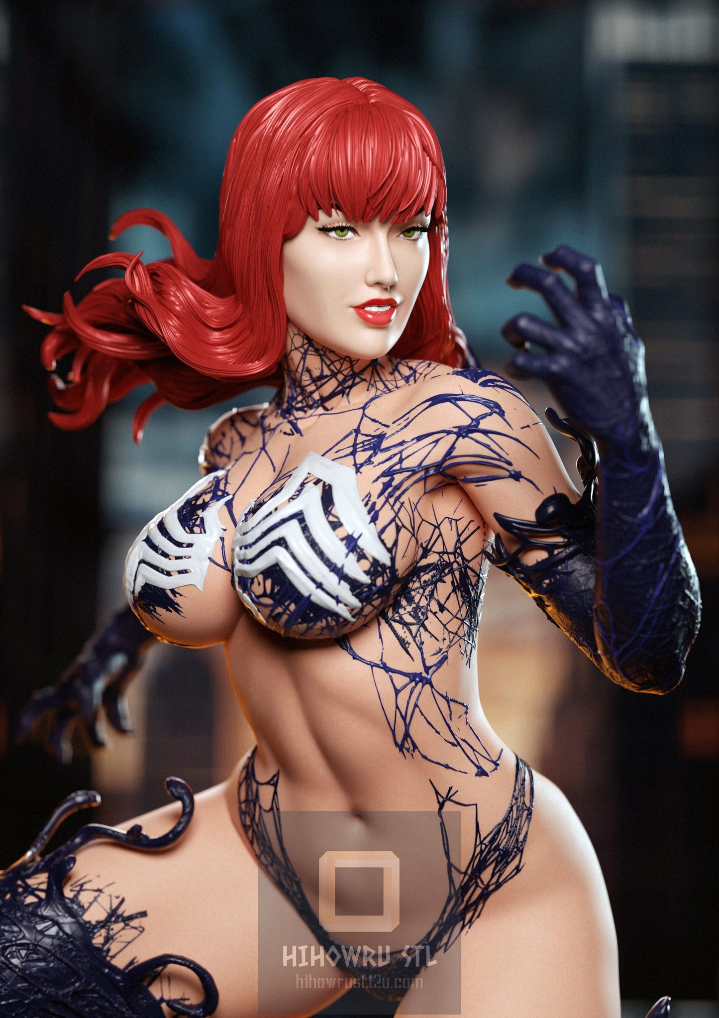 4437 Venomized Mary Jane NSFW - Marvel Comics - STL 3D Print Files