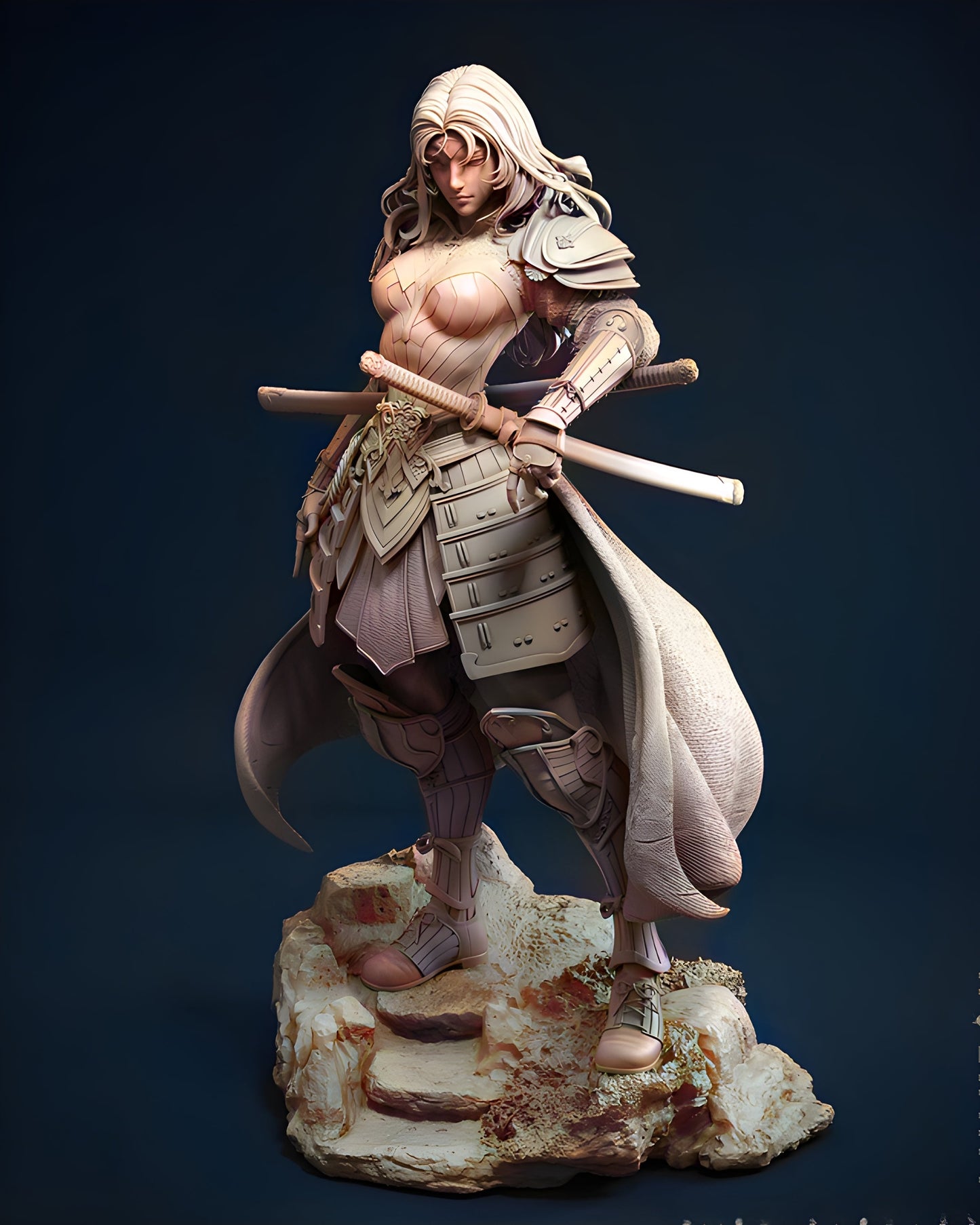 1636 Samurai Wonder Woman - STL 3D Print Files 2