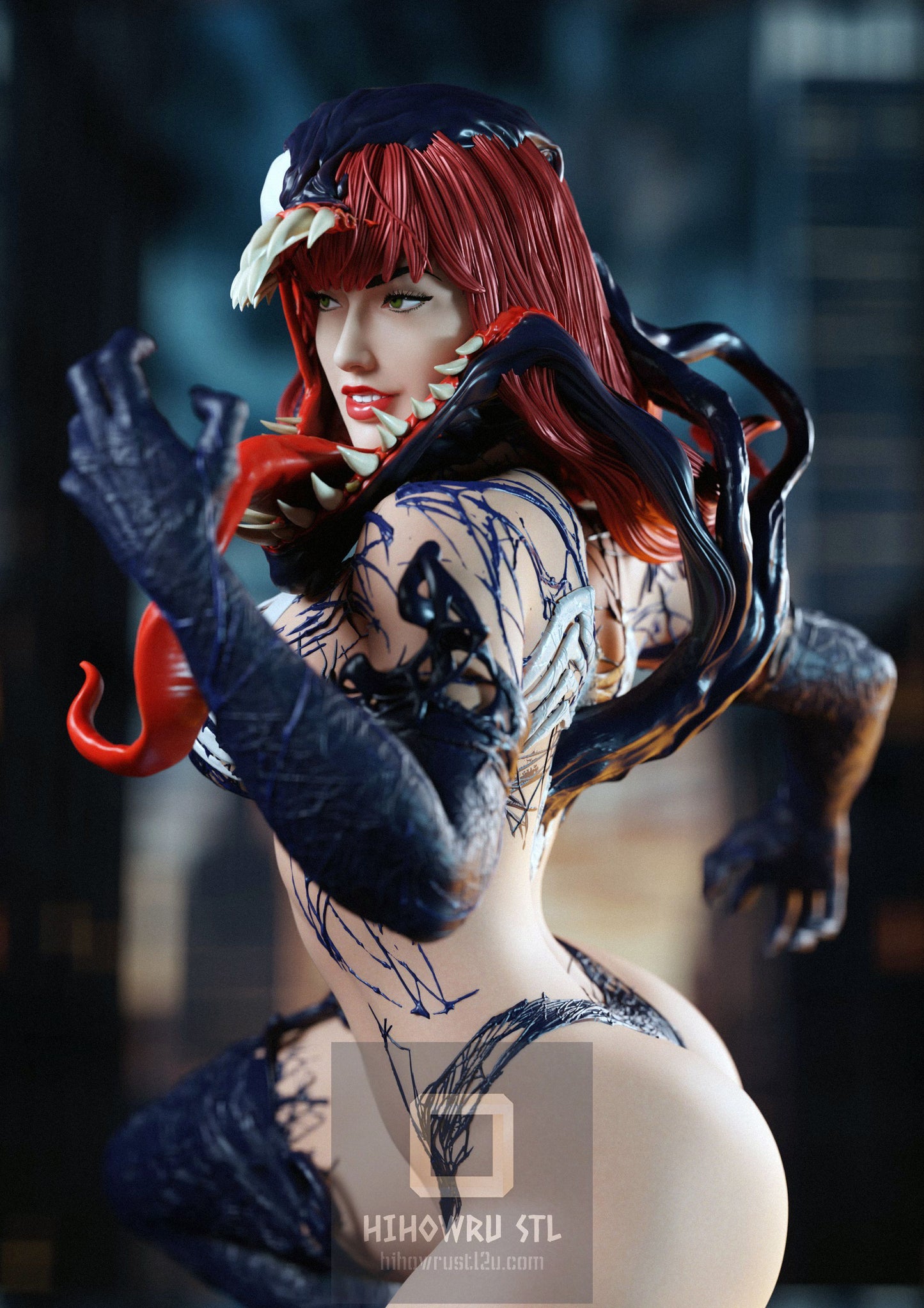 4437 Venomized Mary Jane NSFW - Marvel Comics - STL 3D Print Files