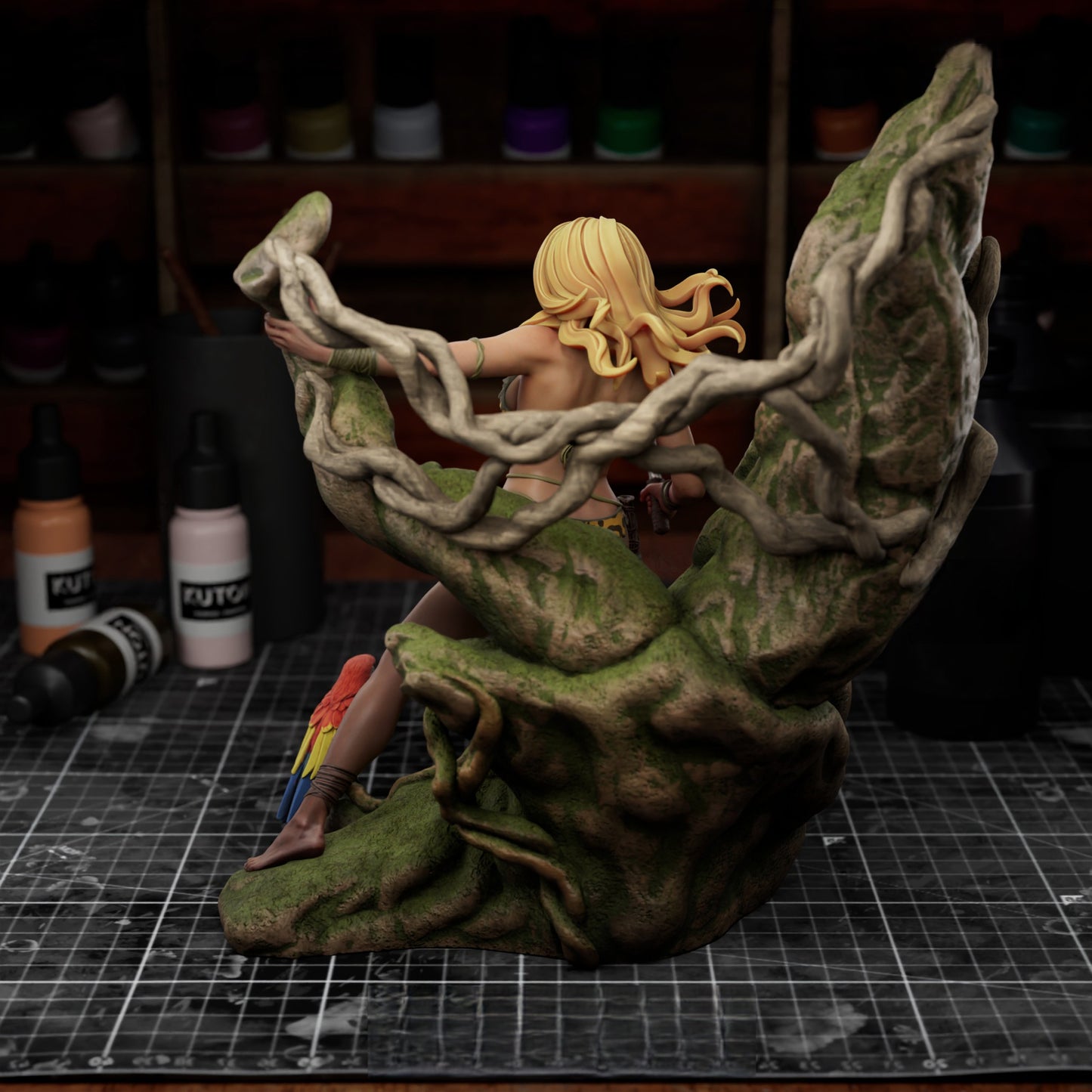 1648 Jungle Girl - STL 3D Print Files