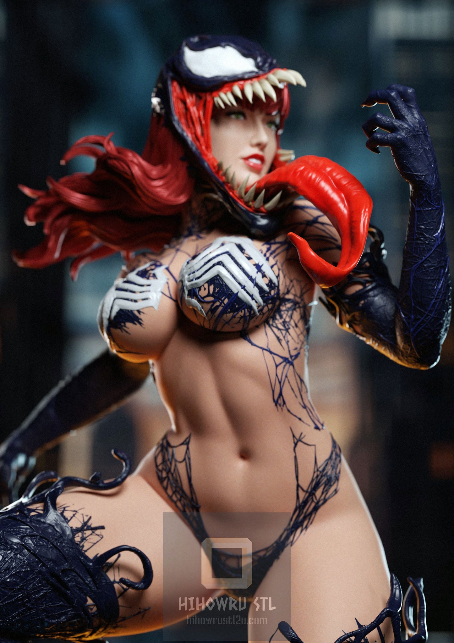 4437 Venomized Mary Jane NSFW - Marvel Comics - STL 3D Print Files