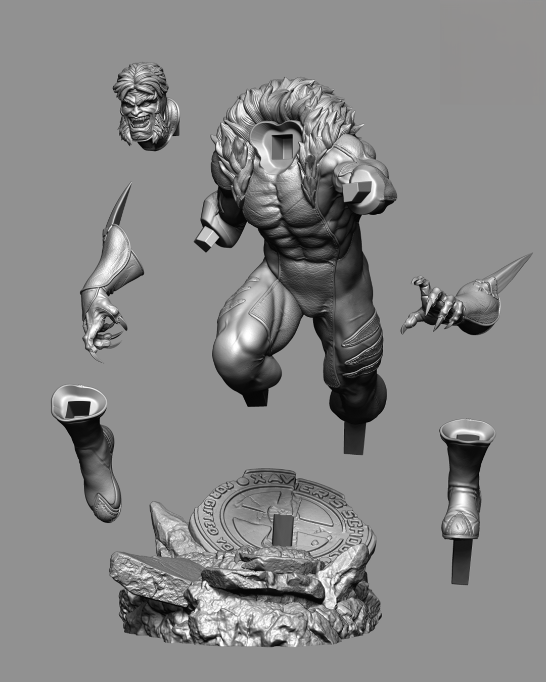 2082 Sabretooth - X-Men - STL 3D Print Files