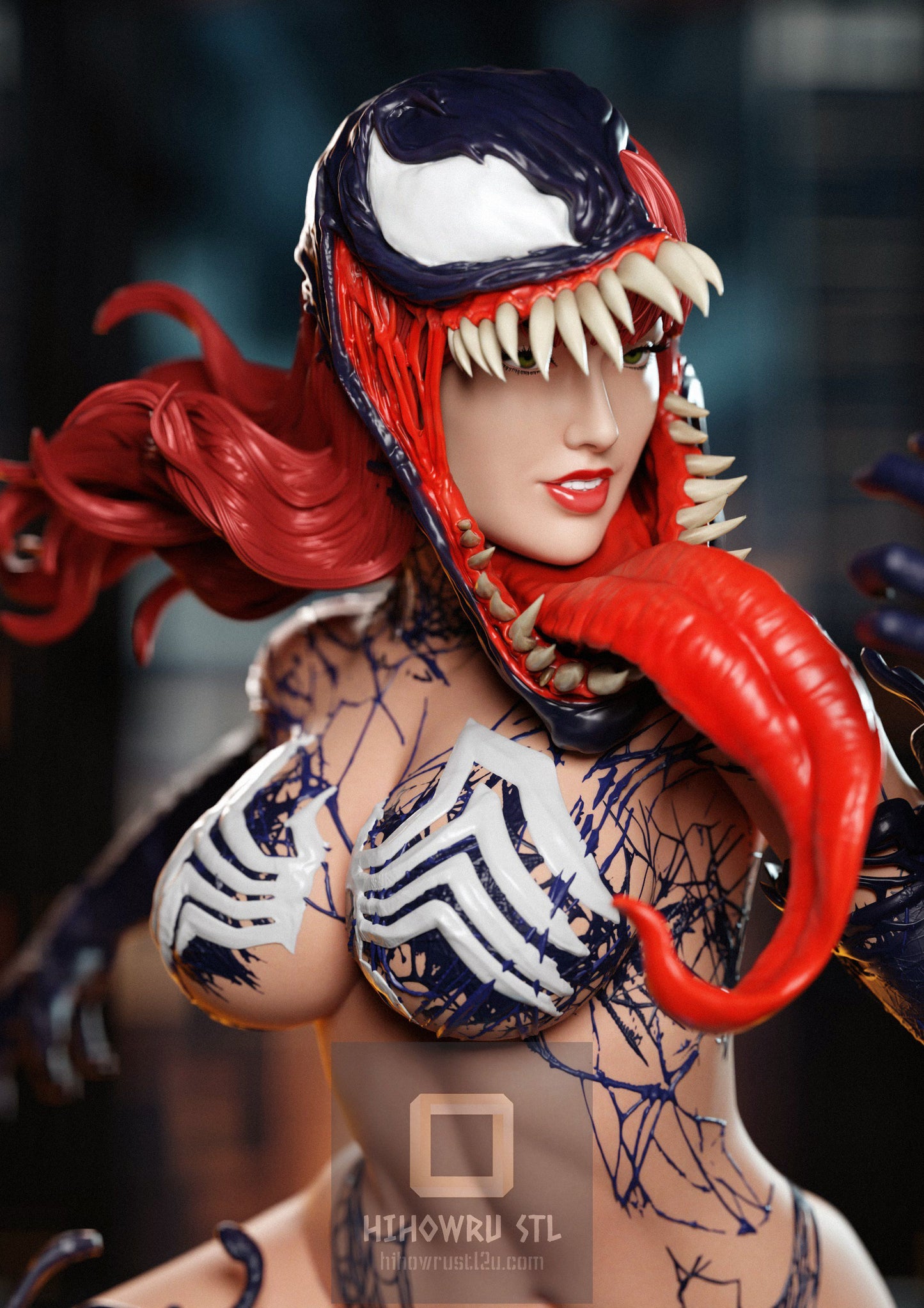 4437 Venomized Mary Jane NSFW - Marvel Comics - STL 3D Print Files