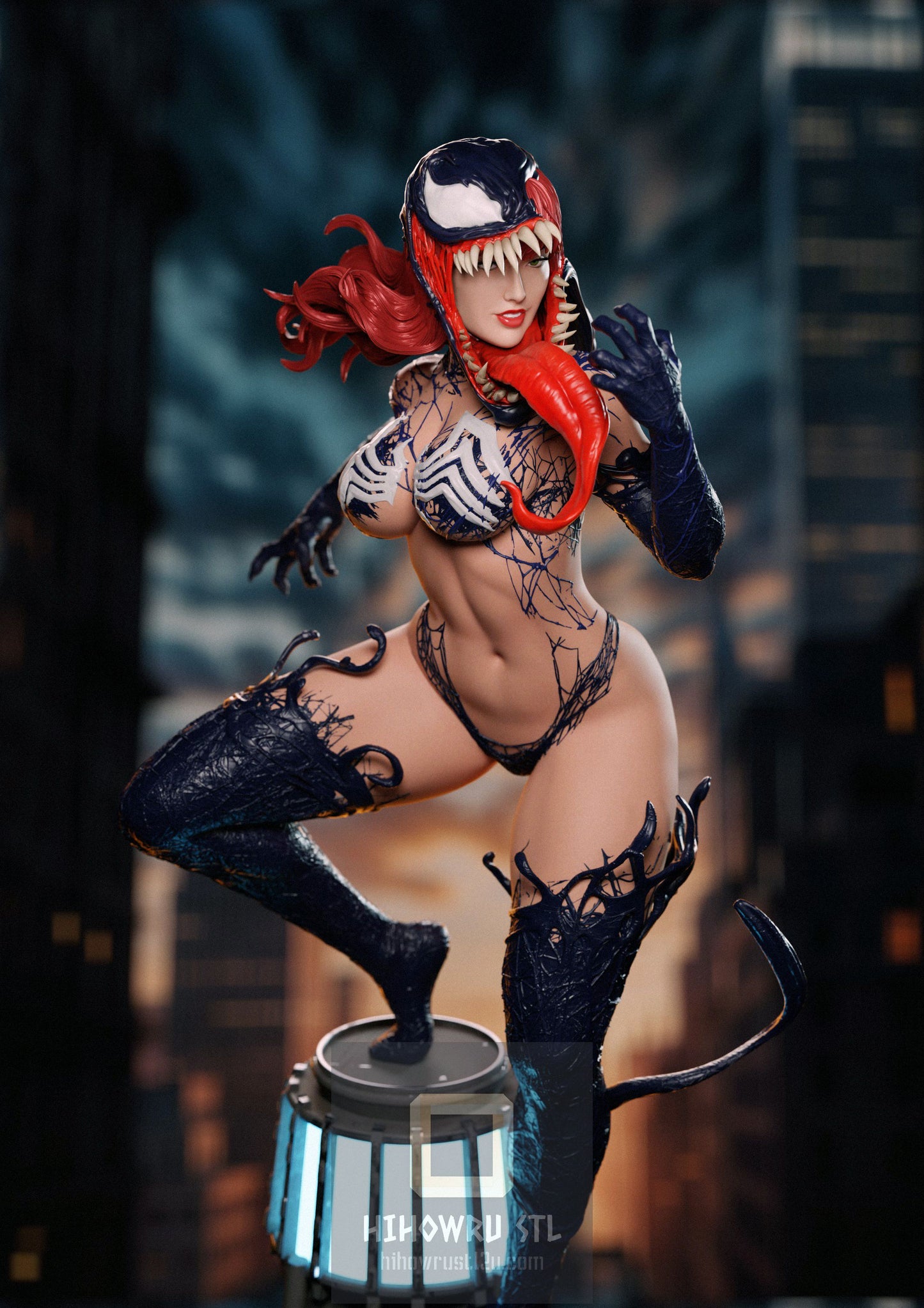4437 Venomized Mary Jane NSFW - Marvel Comics - STL 3D Print Files
