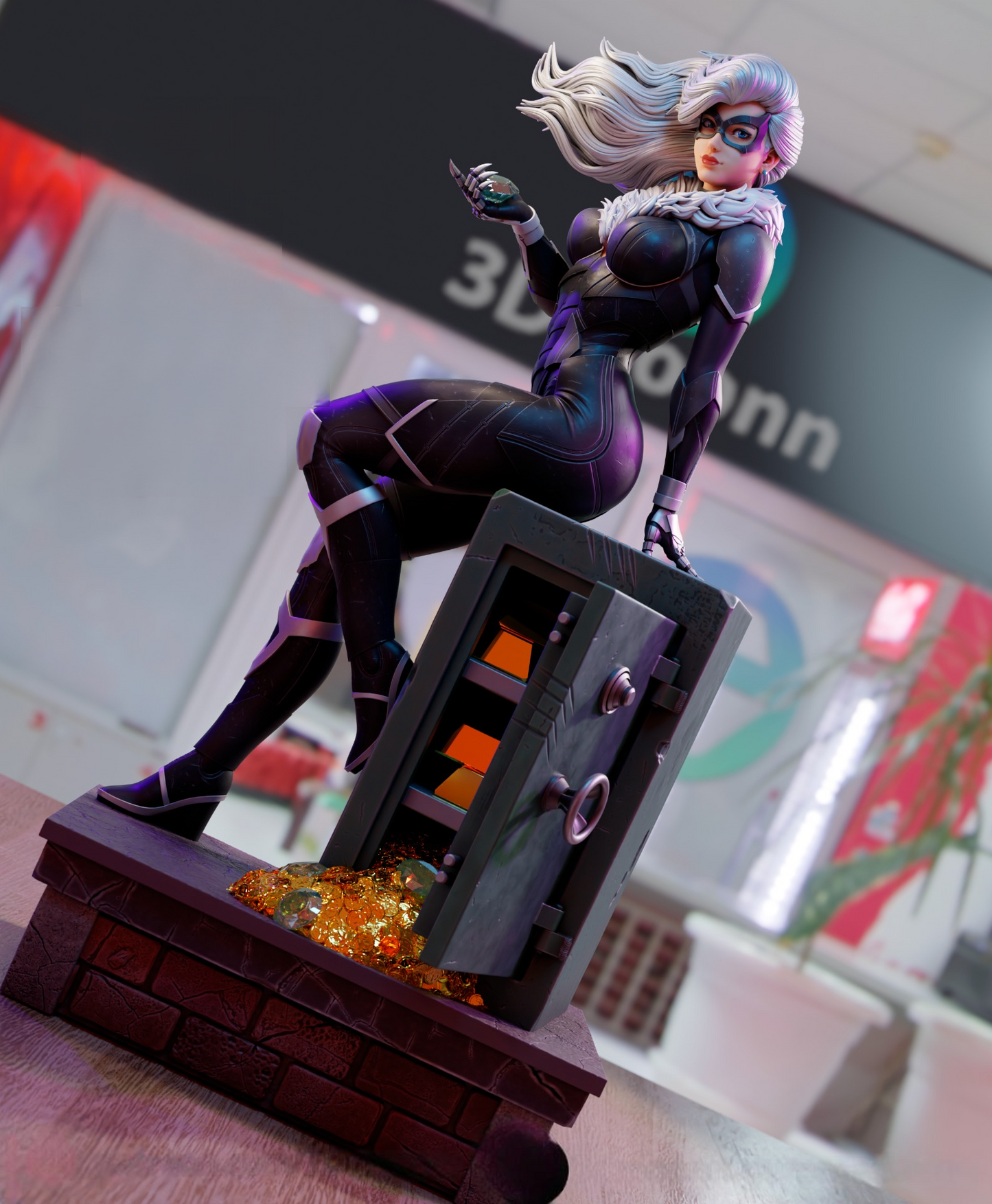 1893 Black Cat NSFW - Marvel Comics - STL 3D Print Files