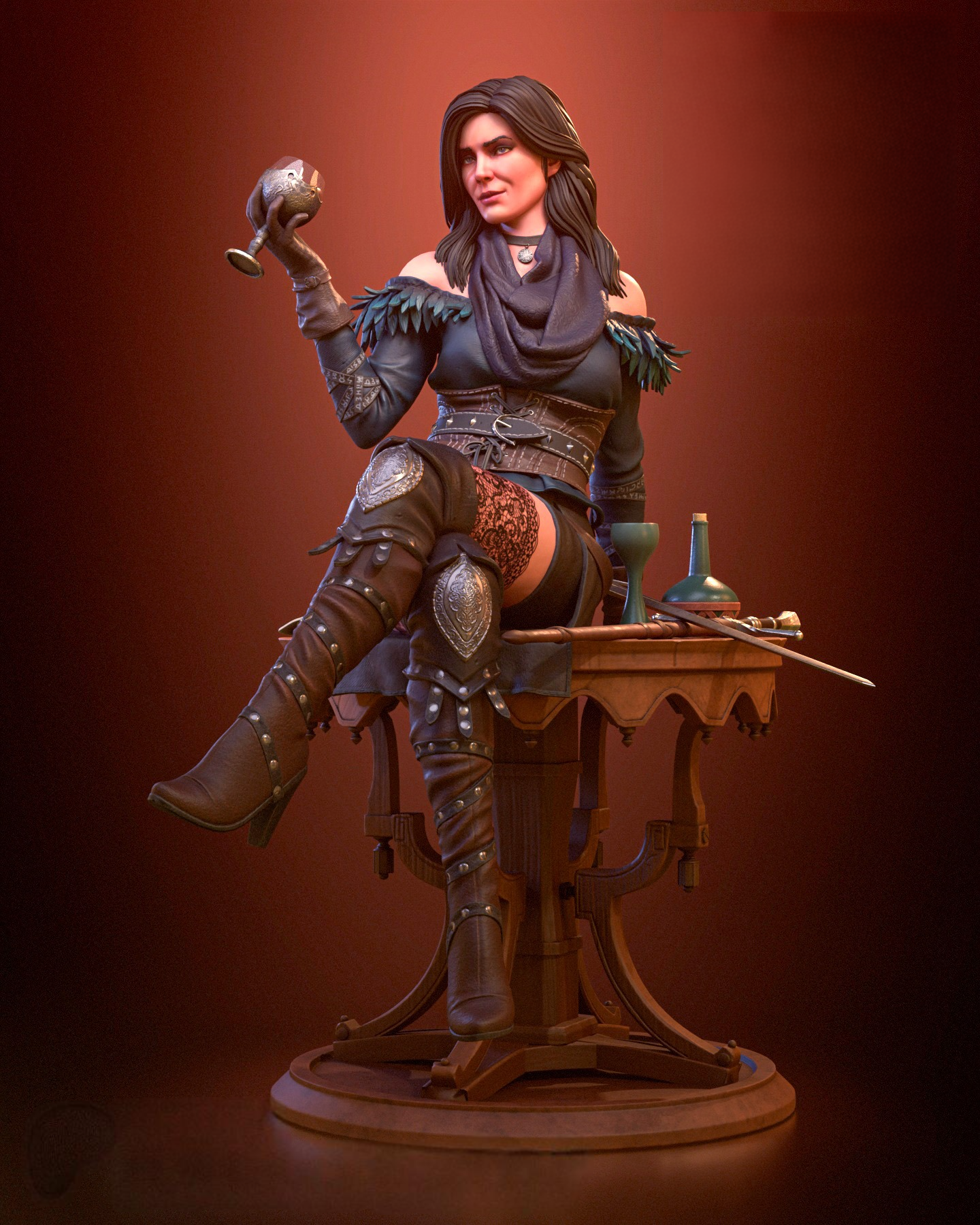 1947 Yennefer of Vengerberg - The Witcher - STL 3D Print Files