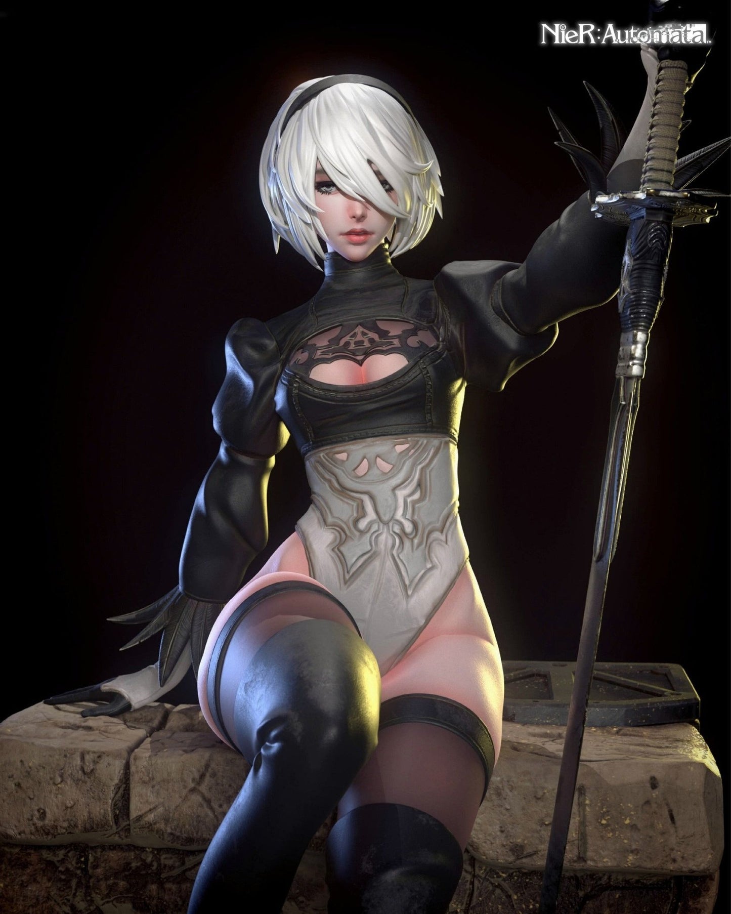 3968 2B - NIER AUTOMATA - STL 3D Print Files