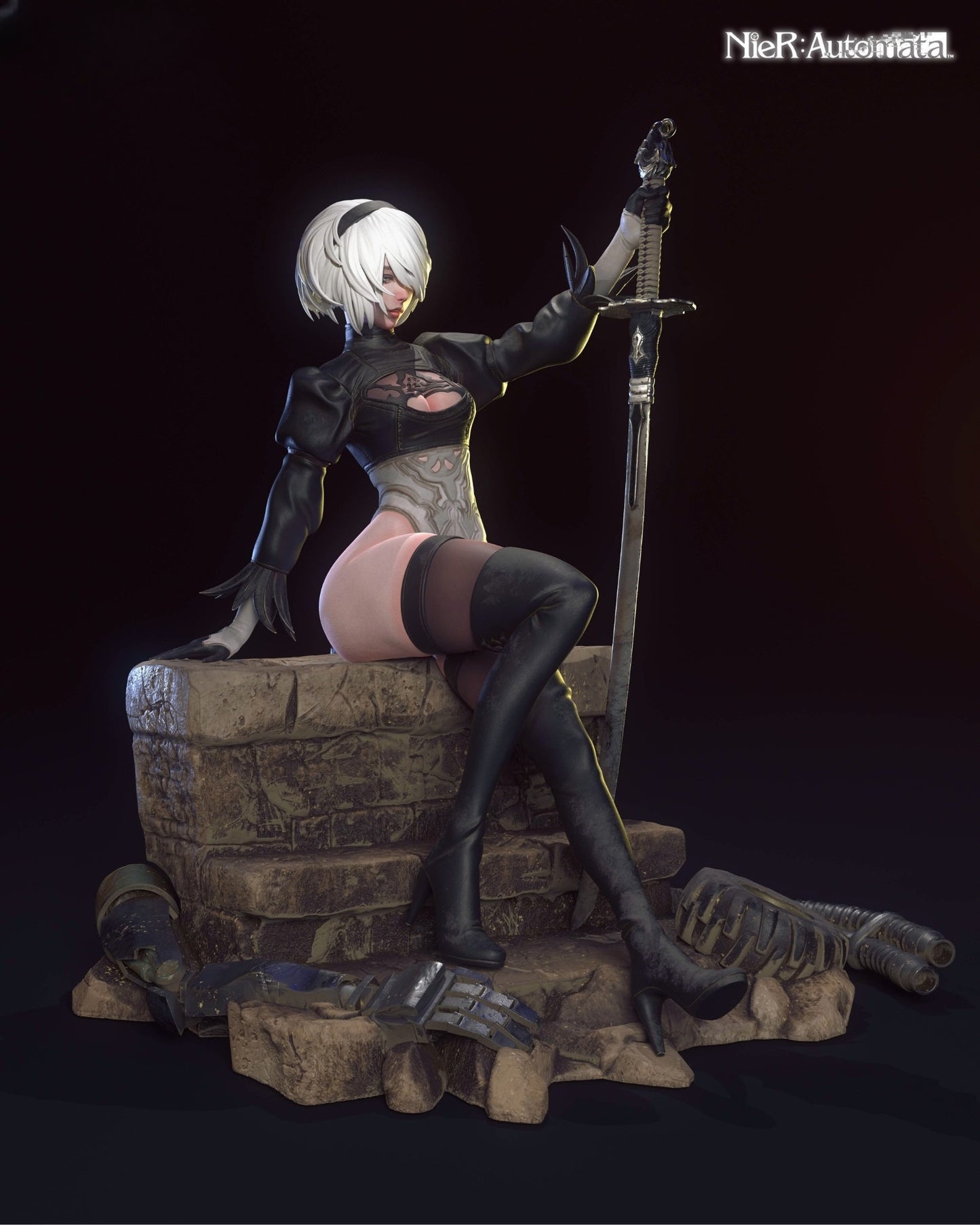 3968 2B - NIER AUTOMATA - STL 3D Print Files