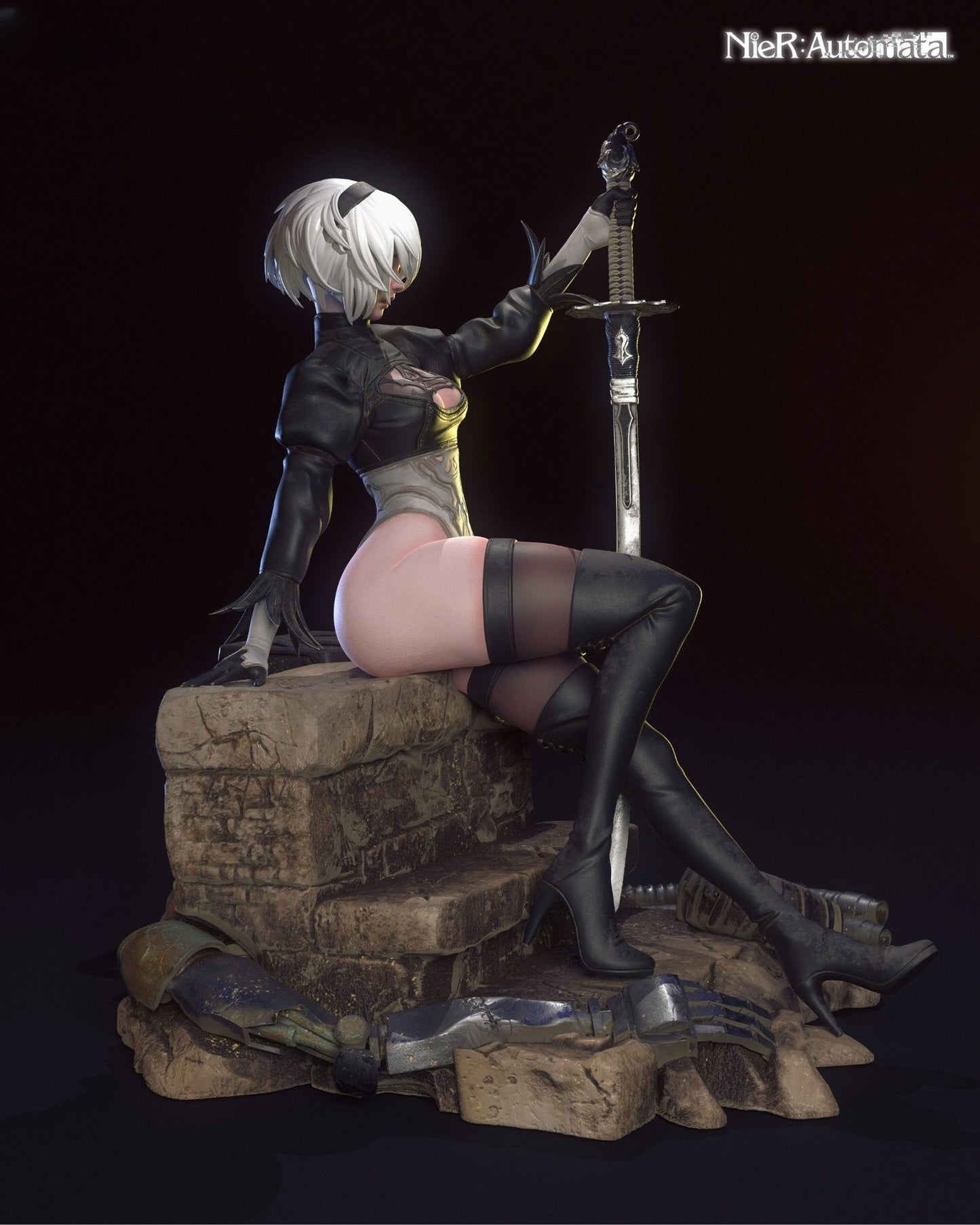 3903 2B - NIER AUTOMATA - STL 3D Print Files