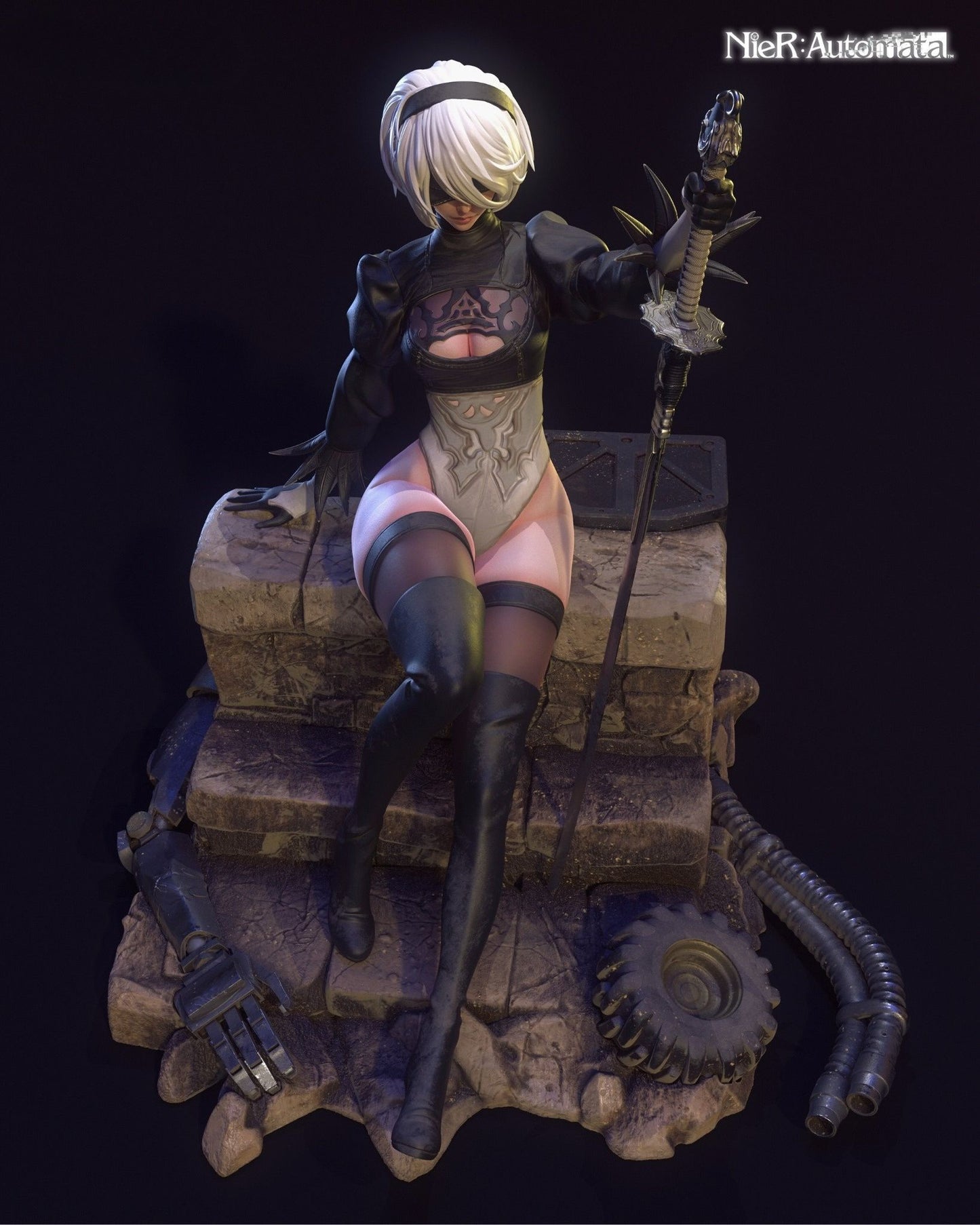 3968 2B - NIER AUTOMATA - STL 3D Print Files