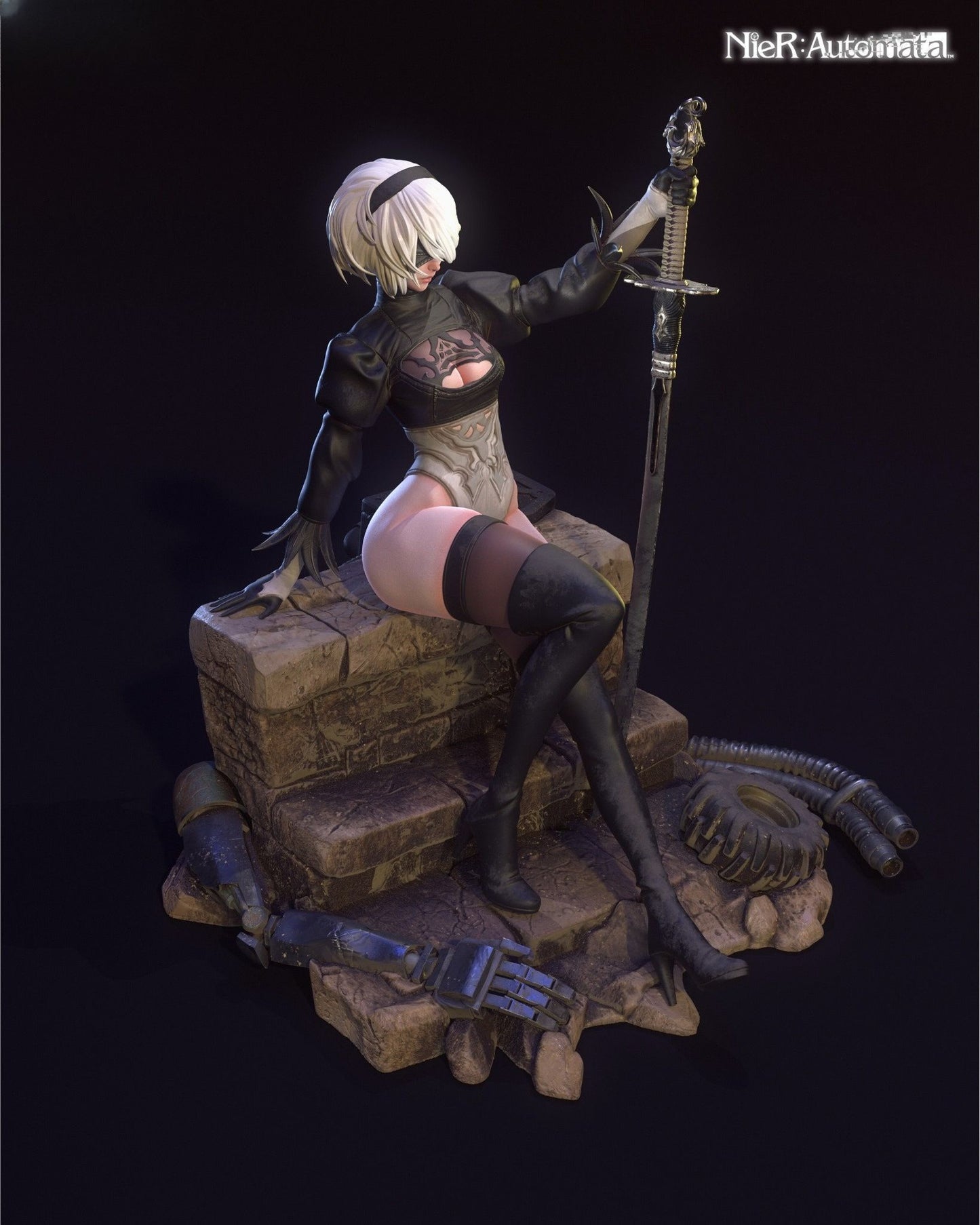 3903 2B - NIER AUTOMATA - STL 3D Print Files