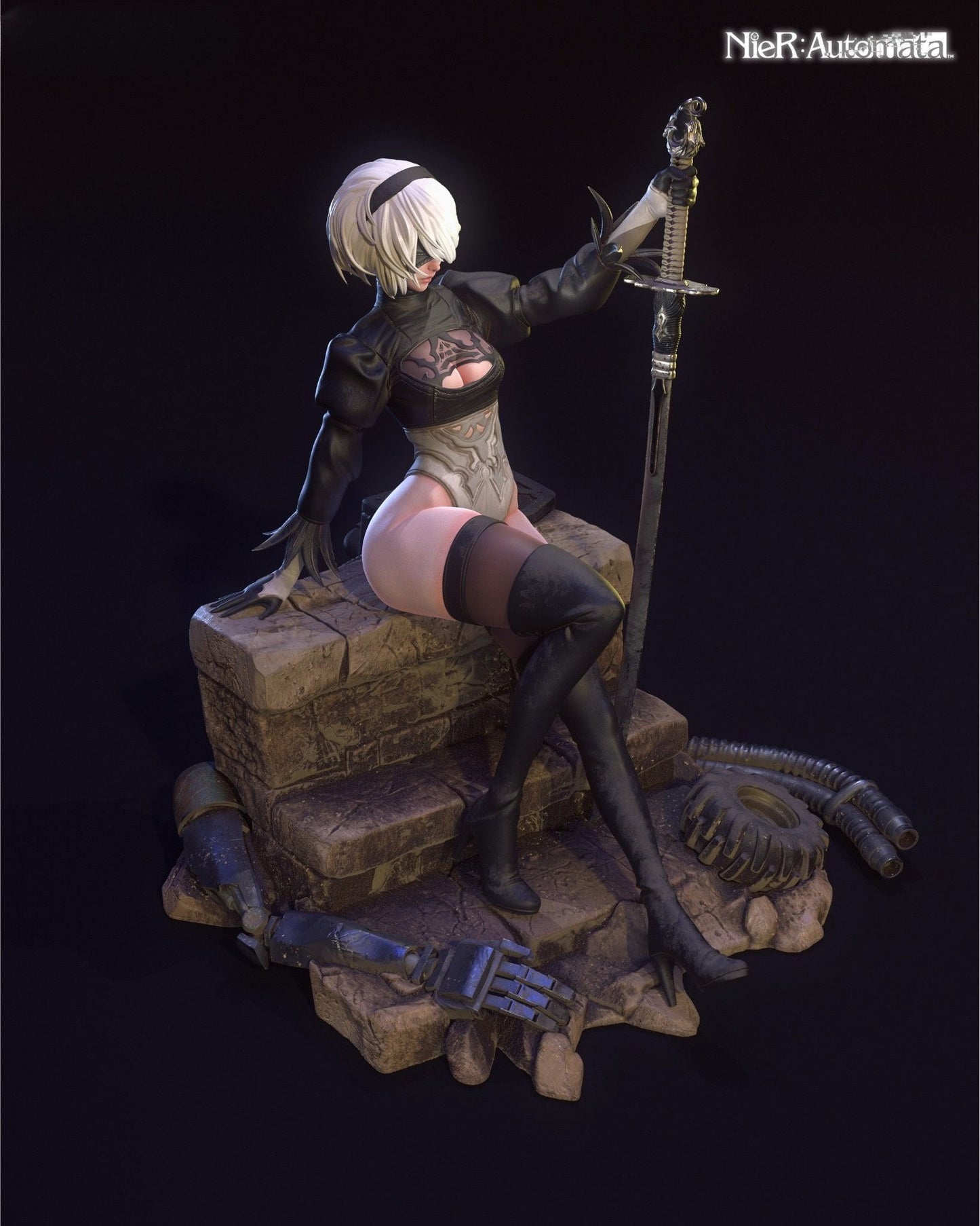 3968 2B - NIER AUTOMATA - STL 3D Print Files