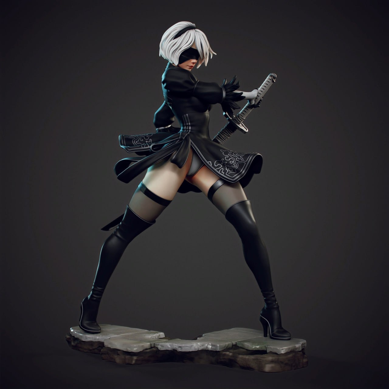 2051 2B - NIER AUTOMATA - STL 3D Print Files