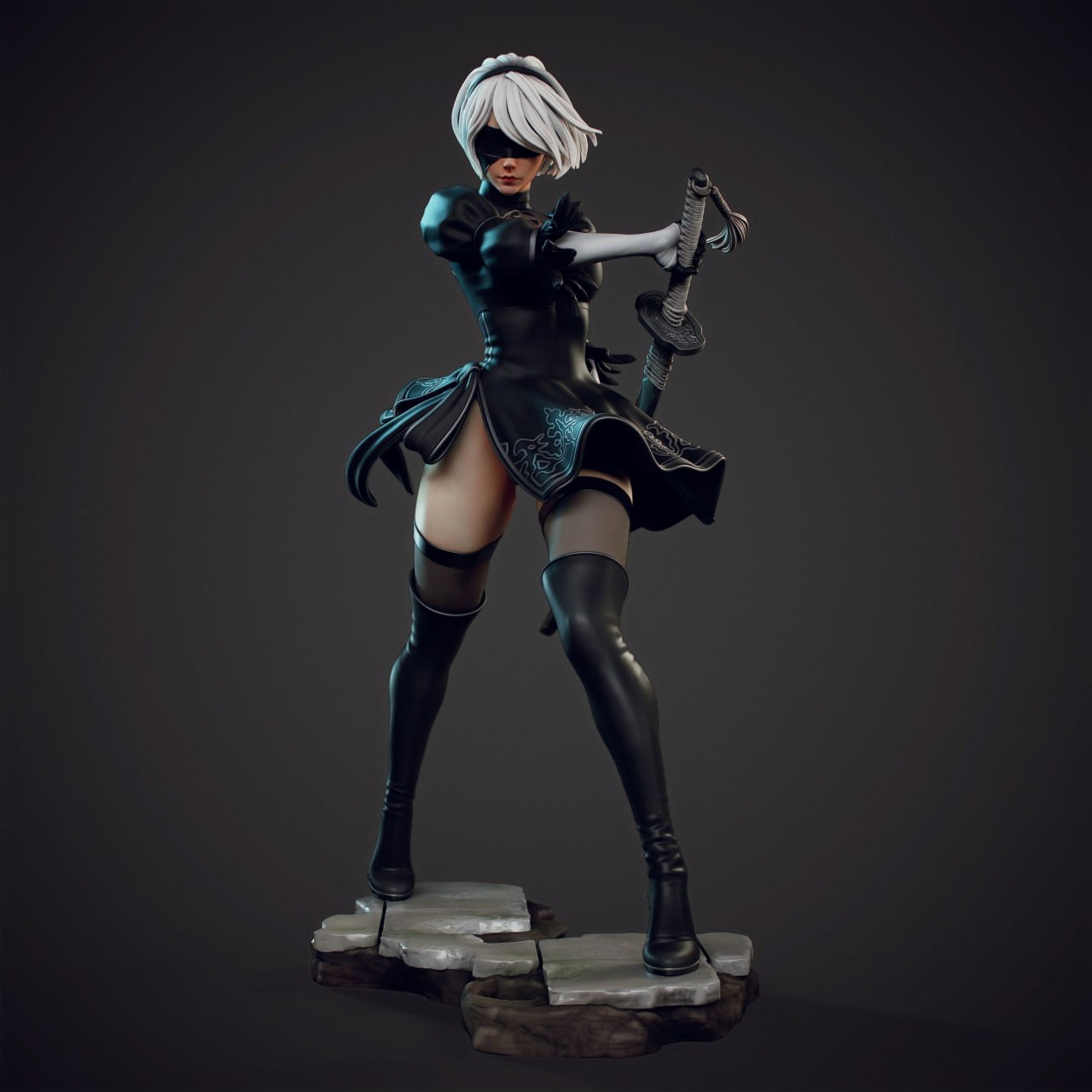 2051 2B - NIER AUTOMATA - STL 3D Print Files