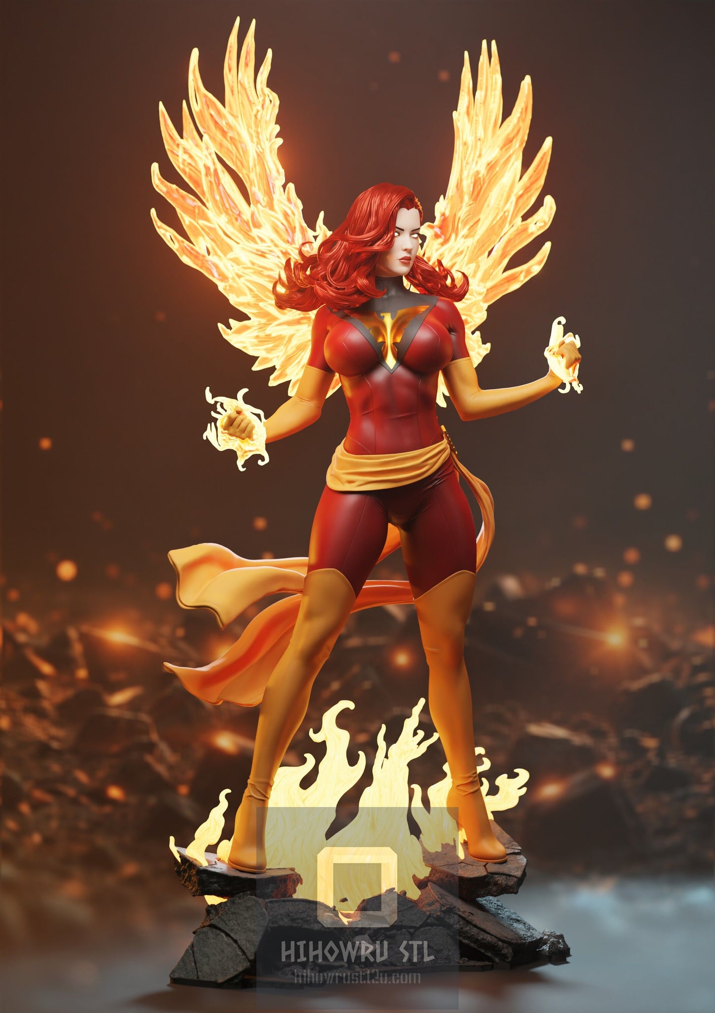 4548 Dark Phoenix - X-MEN - STL 3D Print Files