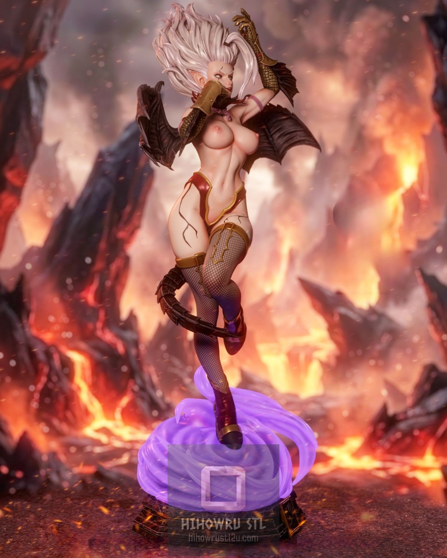 5158 Mirajane Satan Soul NSFW - Fairy Tail - STL 3D Print Files