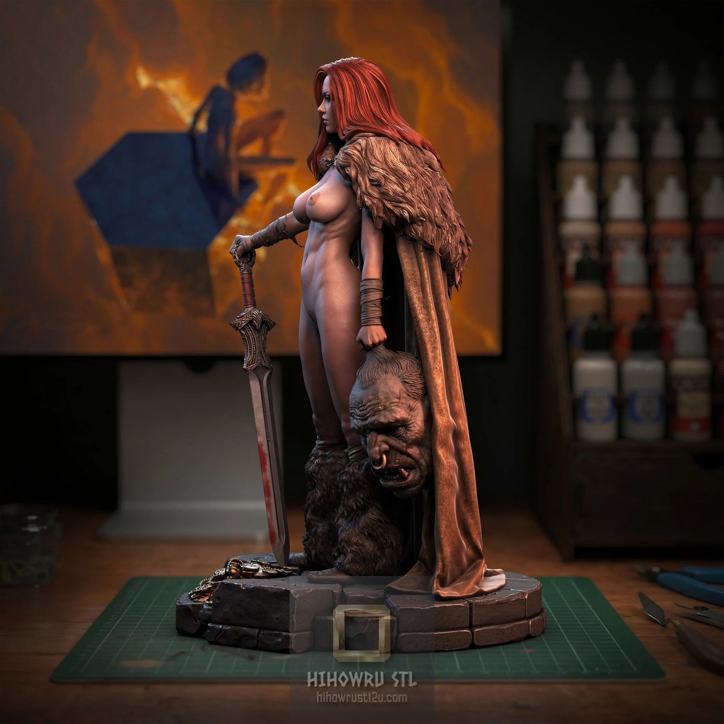 5330 Red Sonja NSFW - Marvel Comics - STL 3D Print Files
