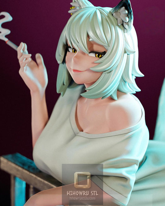 5569 Yani Neko NSFW - Chainsmoker Cat - STL 3D Print Files
