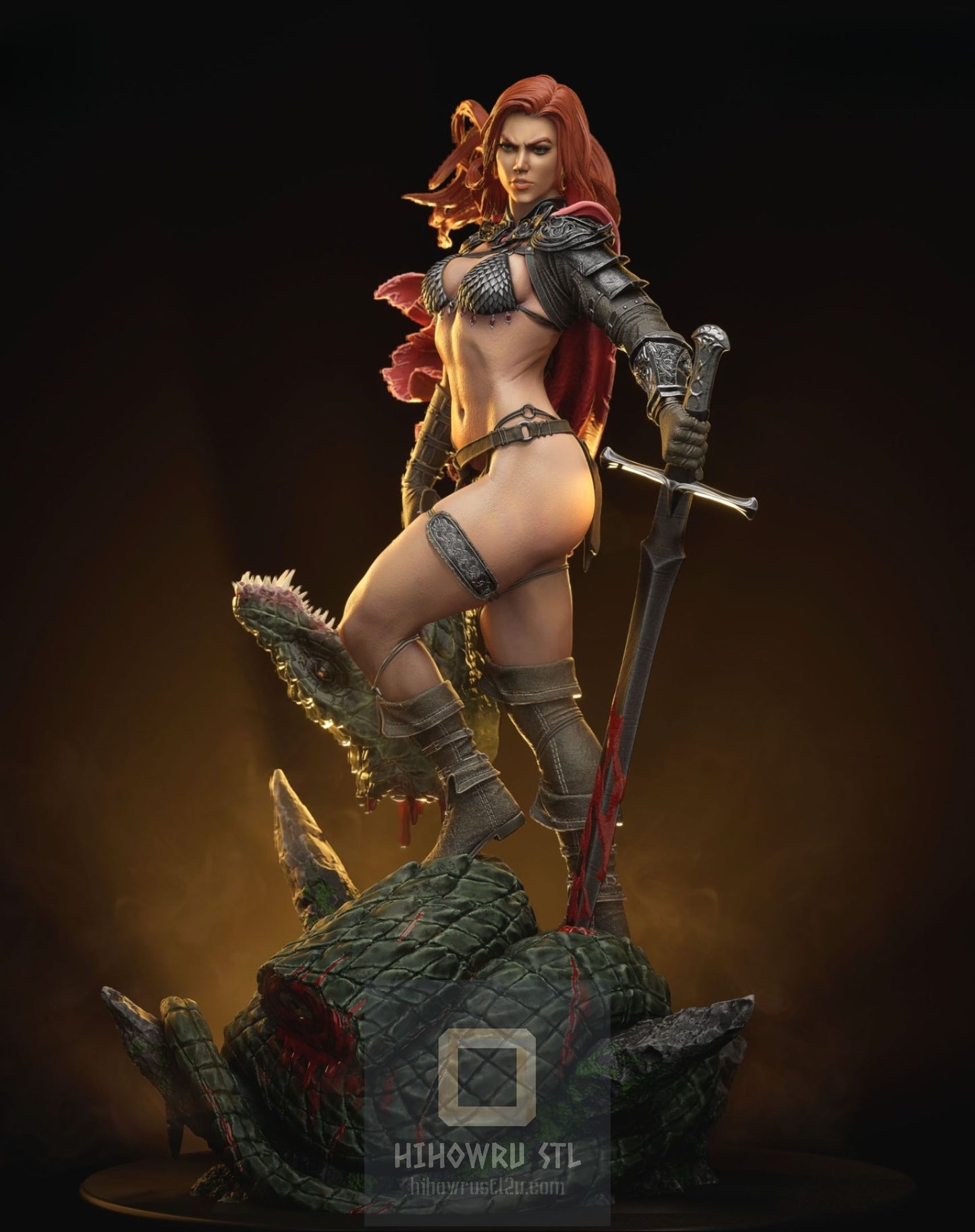 4391 Red Sonja - Marvel Comics - STL 3D Print Files