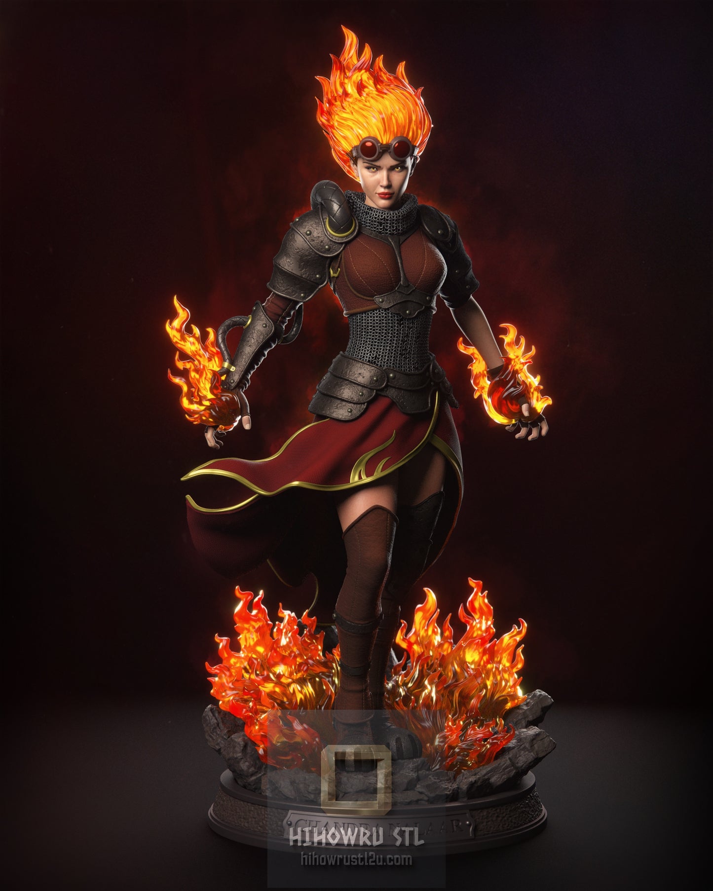 5258 Chandra Nalaar - MTG - STL 3D Print Files