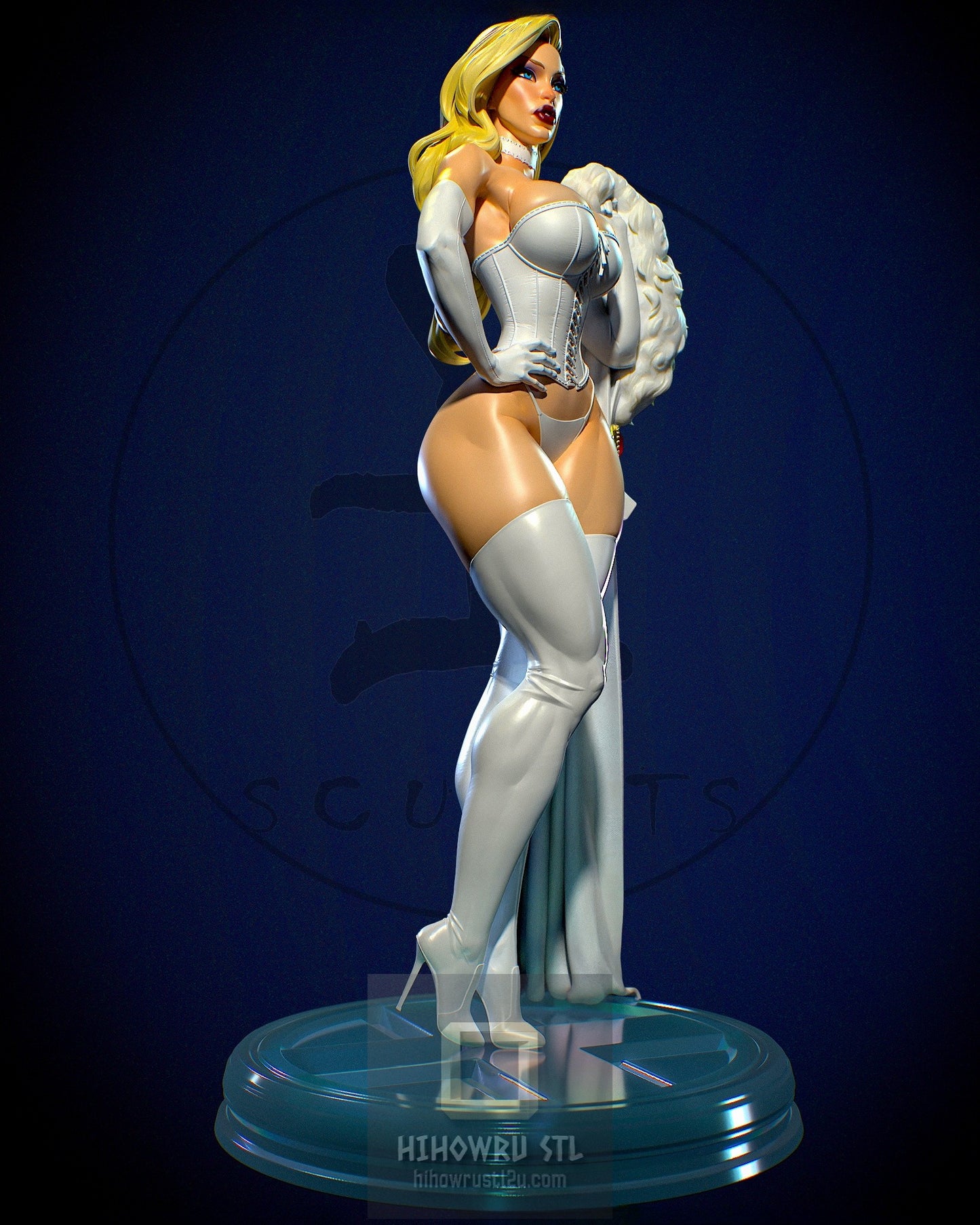 4994 Emma Frost NSFW - X-men - STL 3D Print Files