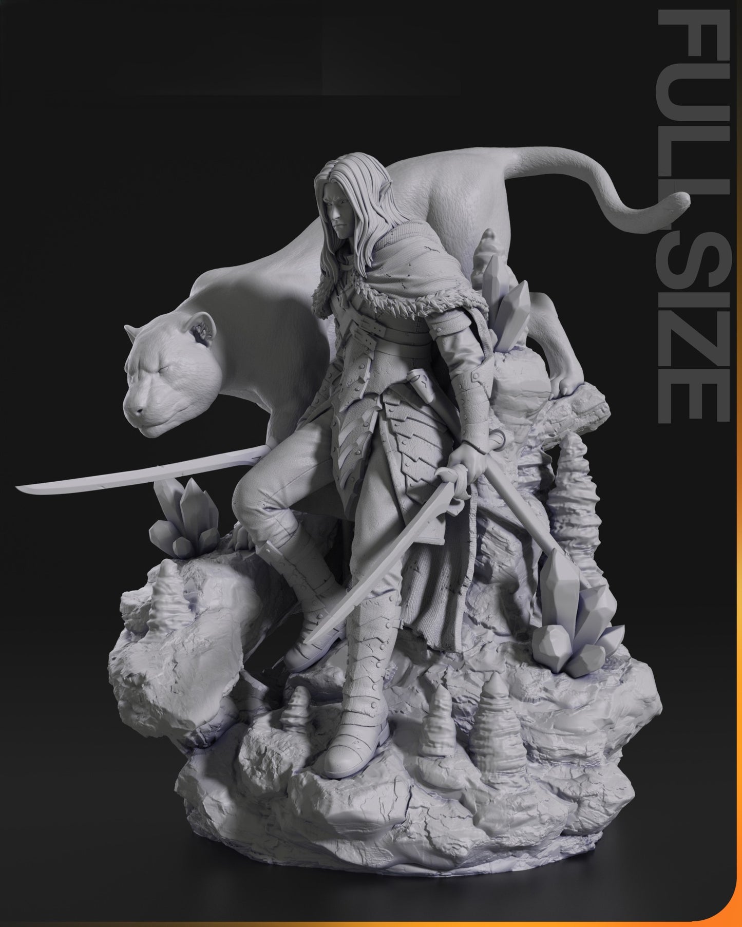 2384 Drizzt Do'Urden - Baldur's Gate 3 - STL 3D Print Files