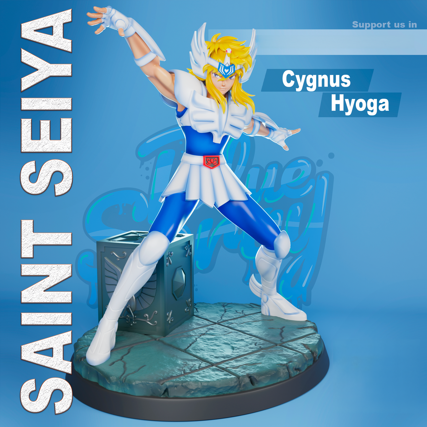 1803 Cygnus Hyoga - Saint Seiya - STL 3D Print Files