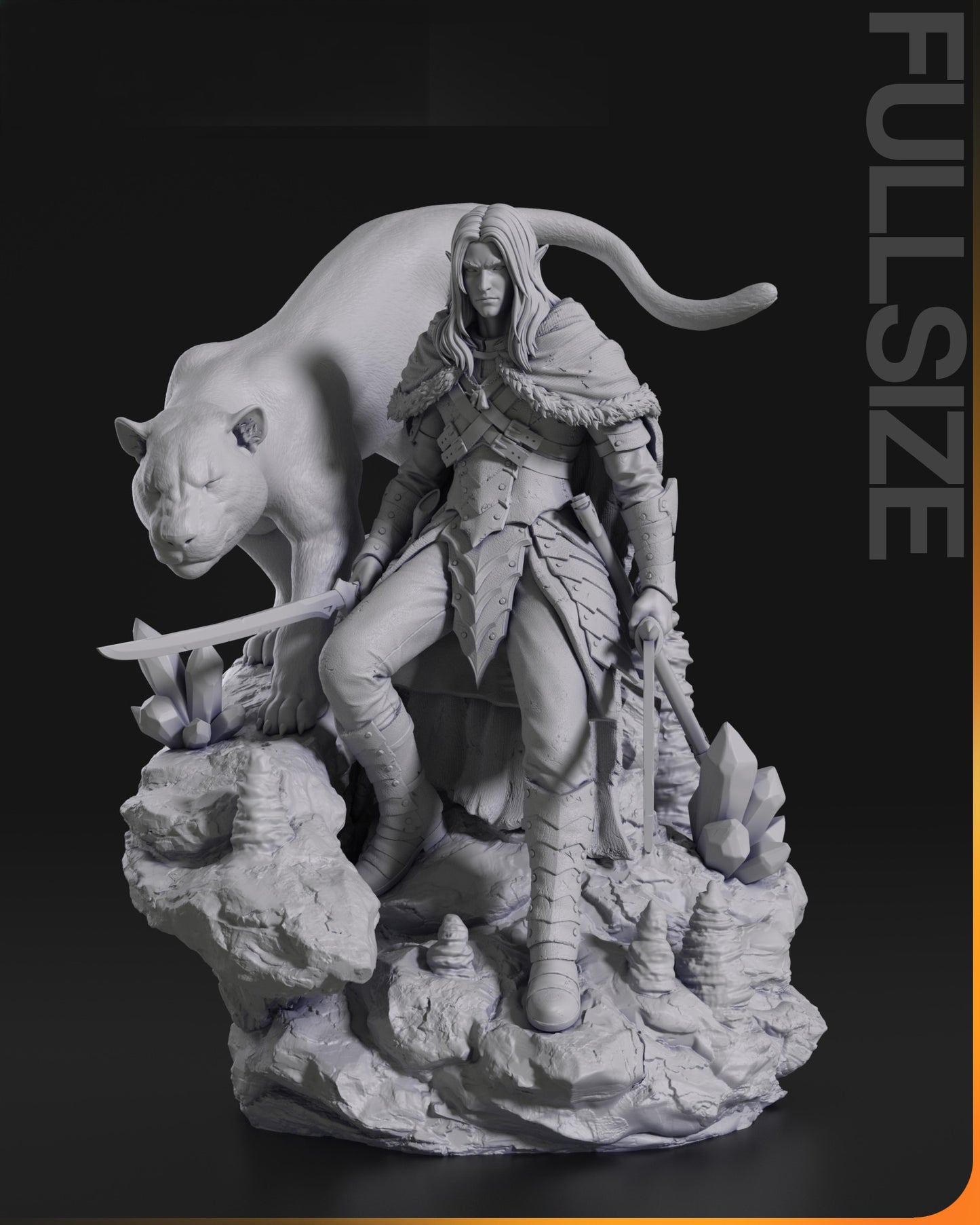 2384 Drizzt Do'Urden - Baldur's Gate 3 - STL 3D Print Files