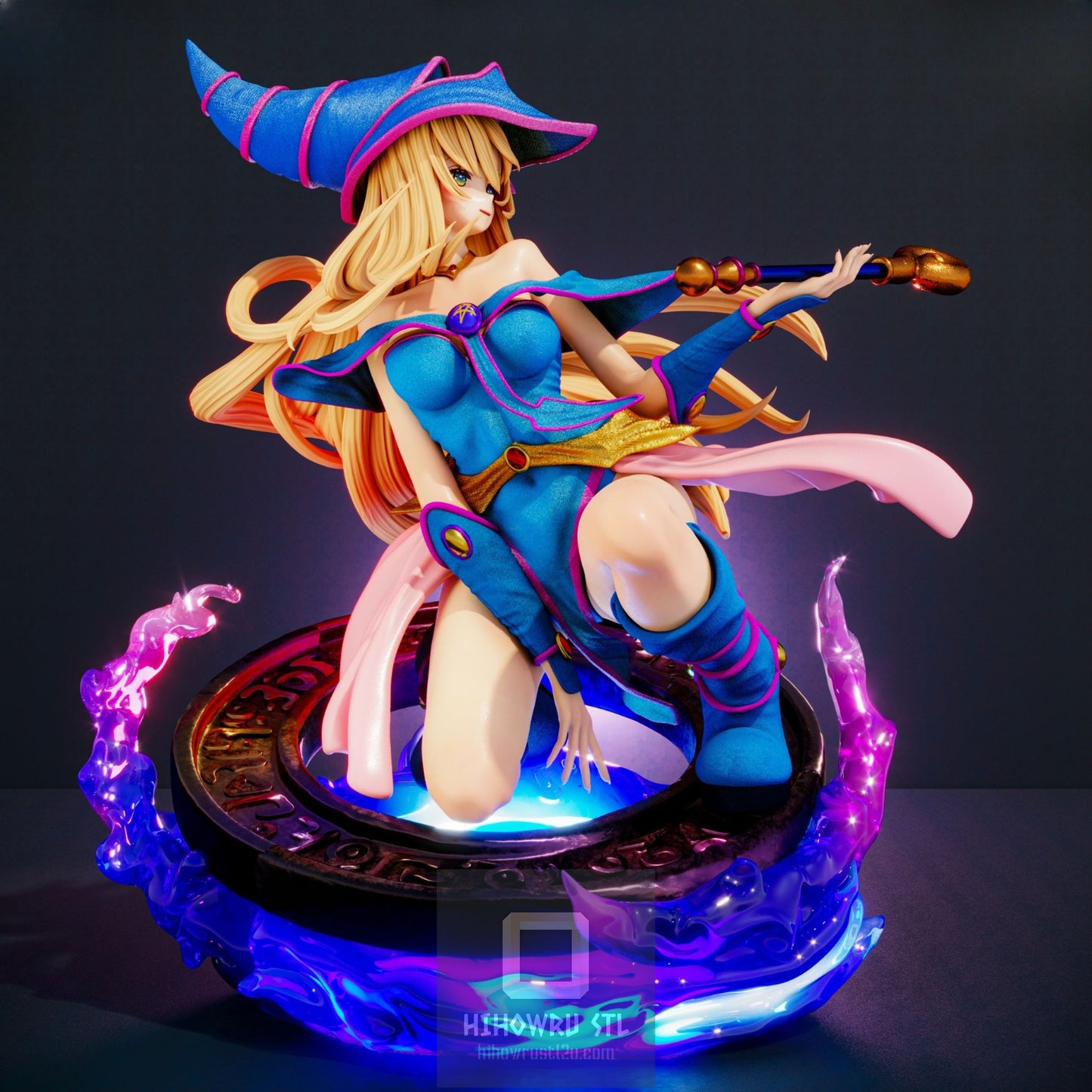 4643 Dark Magicial Girl - Yu-Gi-Oh! - STL 3D Print Files