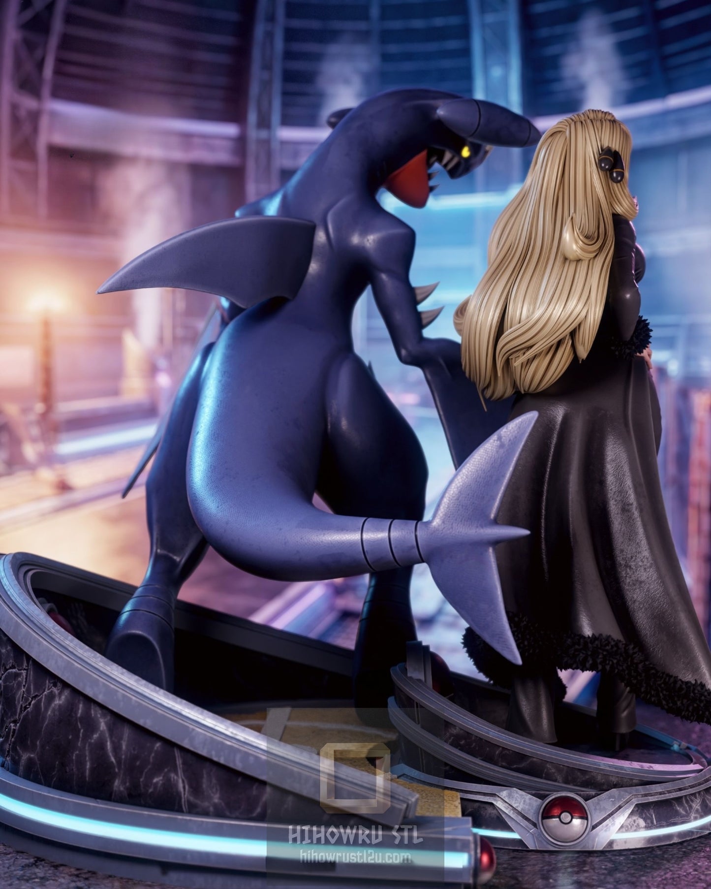5108 Cynthia NSFW AND Garchomp - Pokemon - STL 3D Print Files