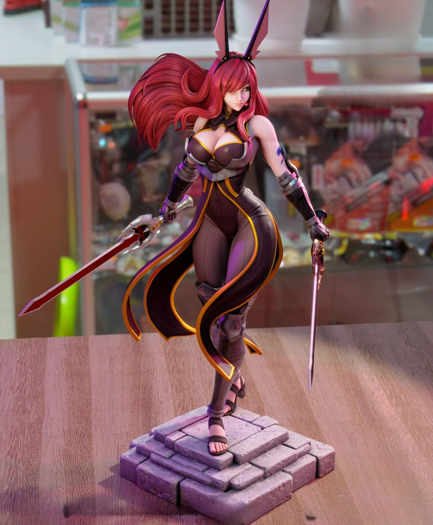 3193 Erza Scarlet - Fairy Tail - STL 3D Print Files