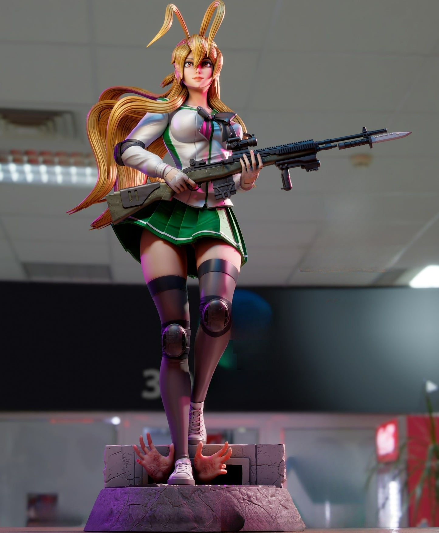 3247 Rei Miyamoto NSFW - Highschool of the Dead - STL 3D Print Files