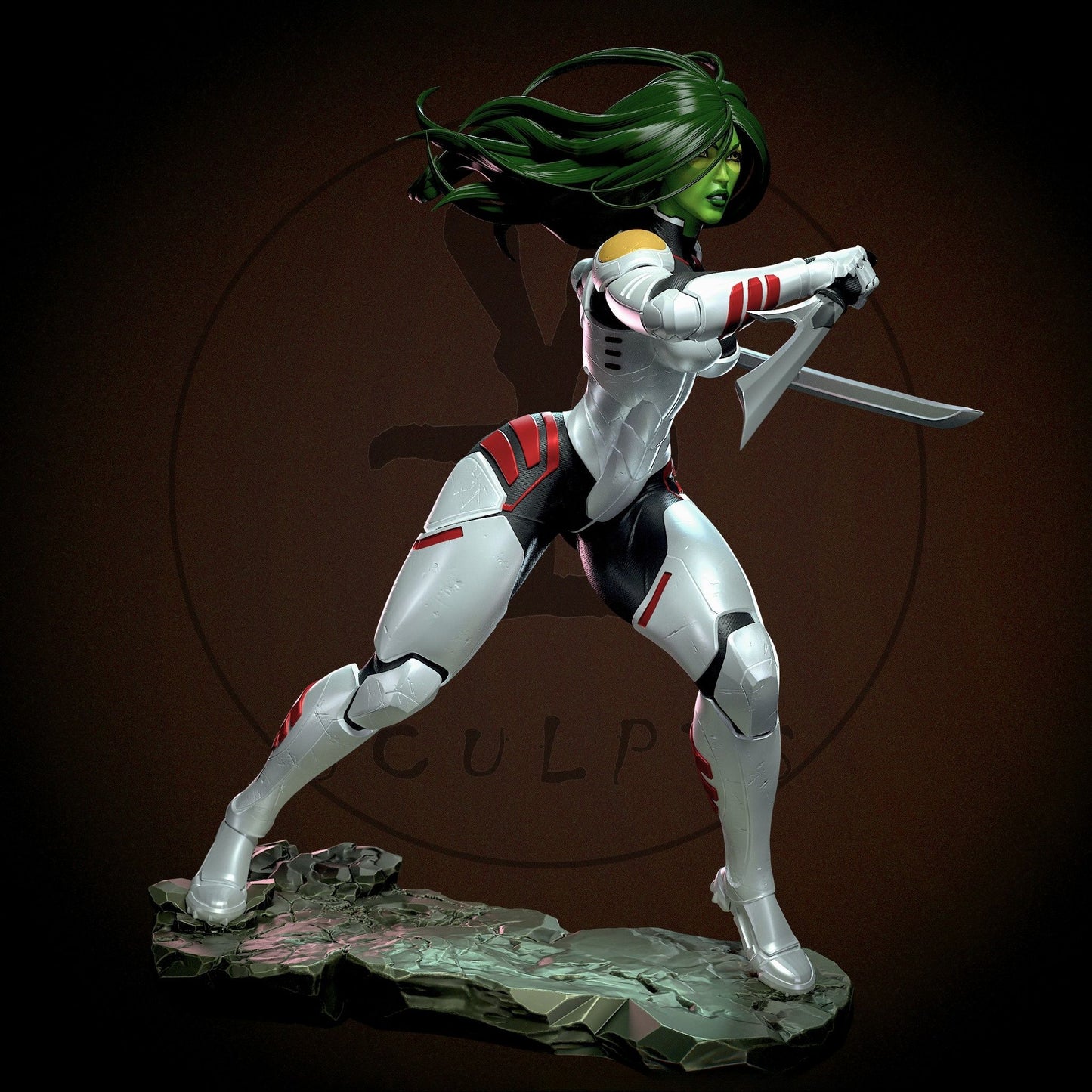 3270 Gamora NSFW - Guardians of the Galaxy - STL 3D Print Files