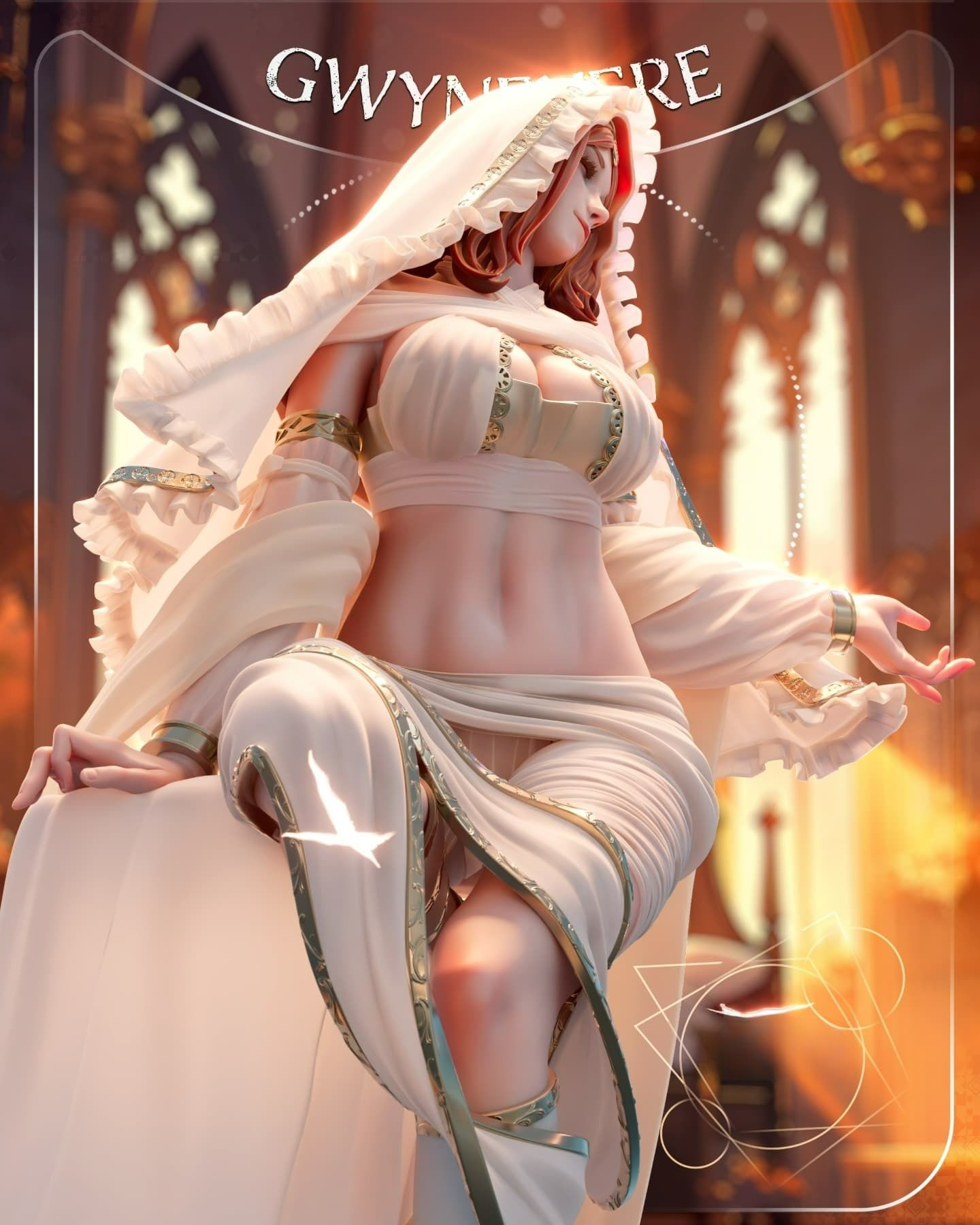 3722 Gwynevere NSFW - Dark Souls - STL 3D Print Files