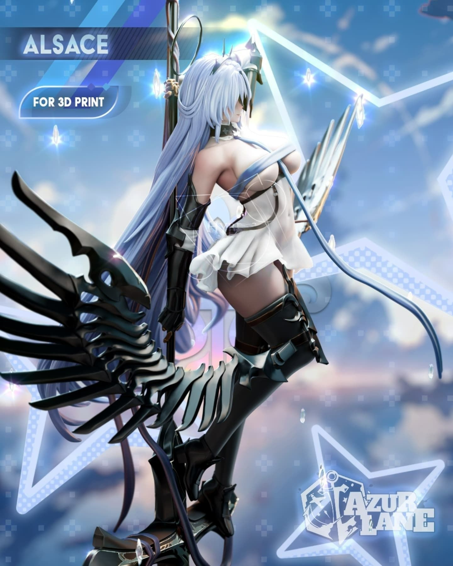 3723 Alsace - Azur Lane - STL 3D Print Files