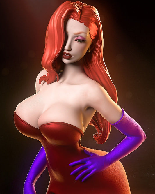3874 Jessica Rabbit - STL 3D Print Files
