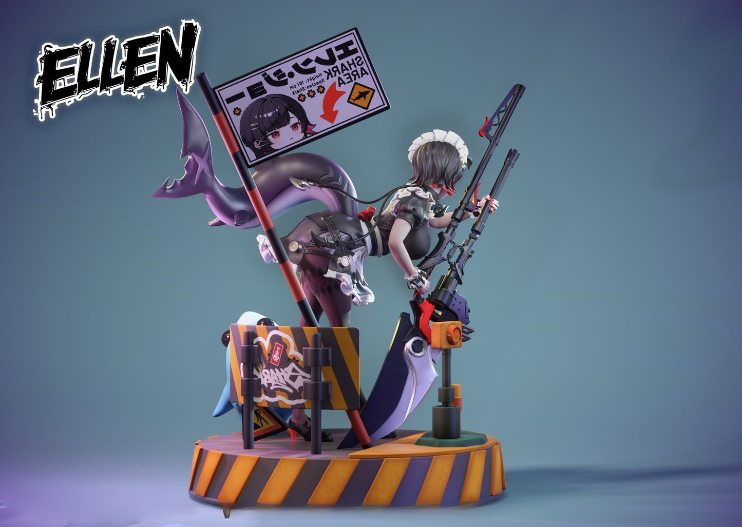 3979 Ellen Joe NSFW - Zenless Zone Zero - STL 3D Print Files