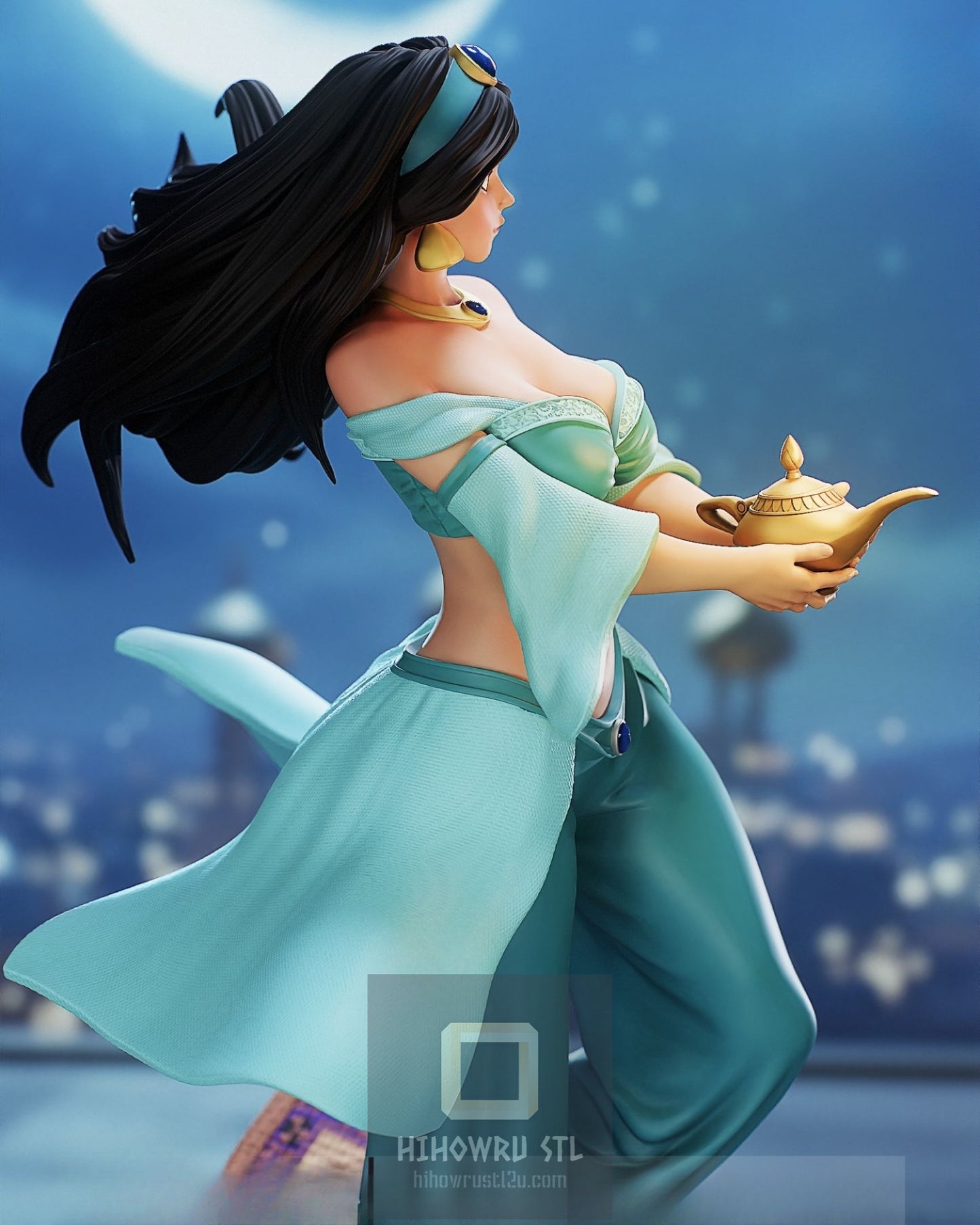 4564 Jasmine NSFW - Aladdin - STL 3D Print Files