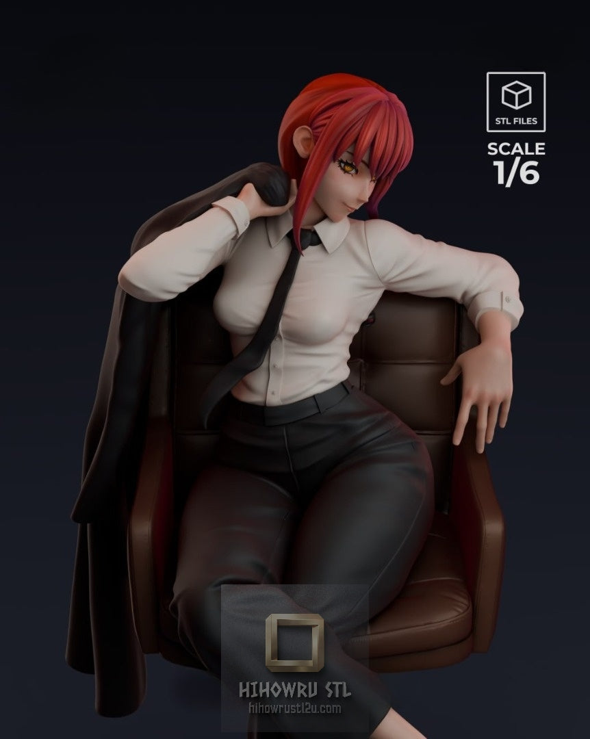 5247 Makima - Chainsaw Man - STL 3D Print Files