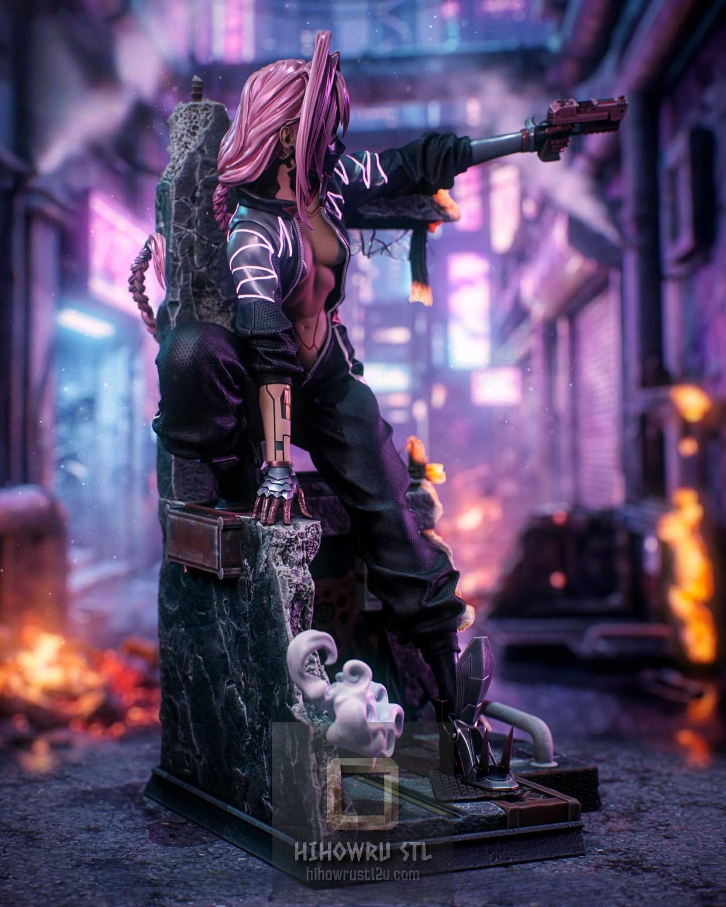 5501 Talia Yang - Cyberpunk - STL 3D Print Files