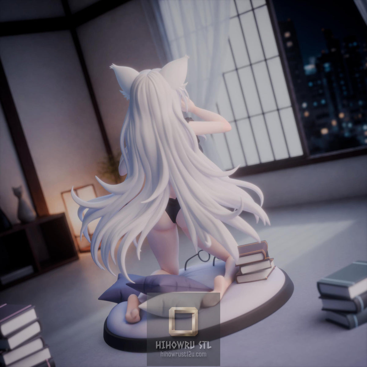 5622 Black Hanekawa - Bakemonogatari - STL 3D Print Files