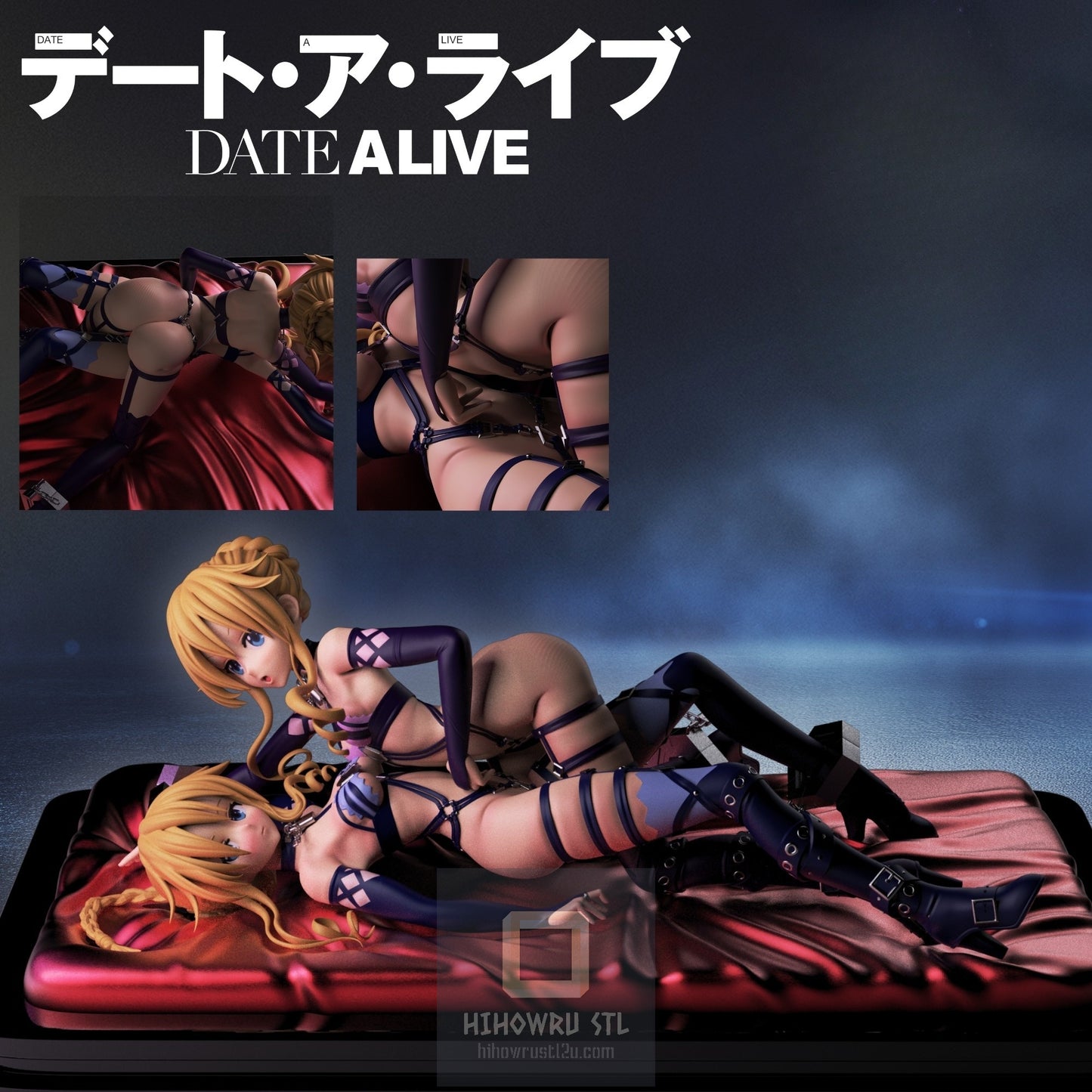 4795 Kaguya And Yuzuru Twins - Date A Live - STL 3D Print Files